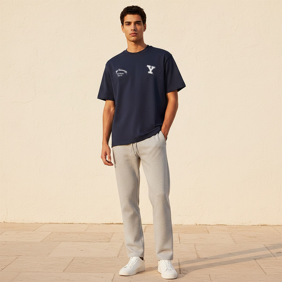 Yale University Regular Fit Crew Neck Short Sleeves T-shirt-men-clothing-tshirtsandpolos-tshirts-image-3