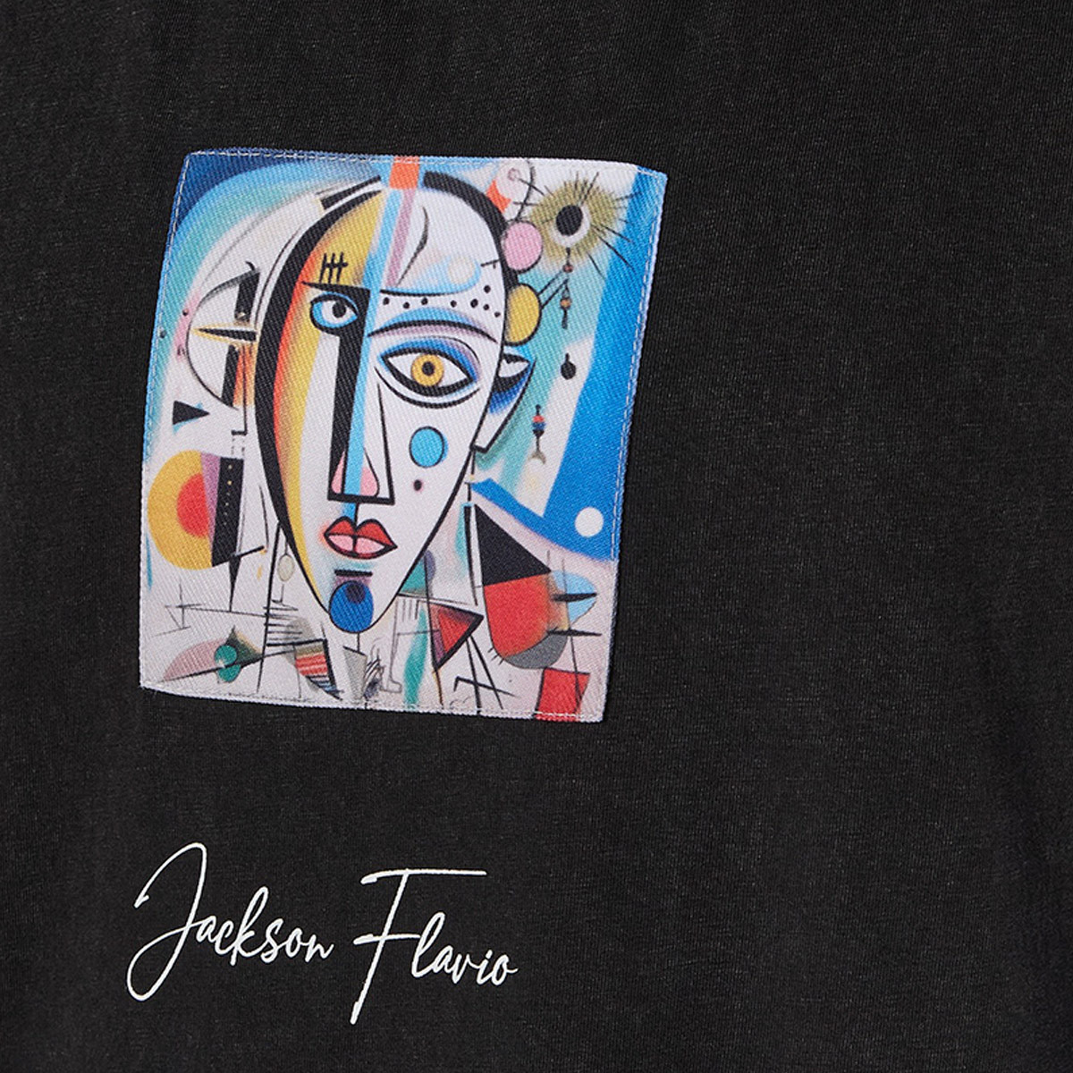 Men Round Neck Sleeveless Jackson Flavio Print T-shirt-men-clothing-tshirtsandpolos-tshirts-image-2