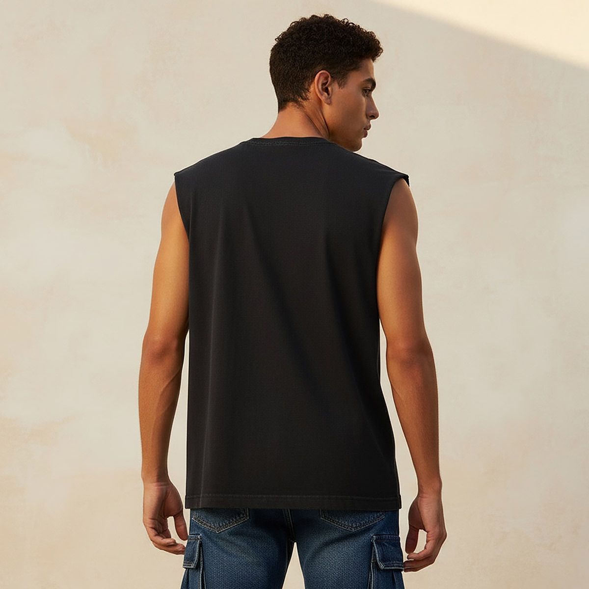 Men Round Neck Sleeveless Jackson Flavio Print T-shirt-men-clothing-tshirtsandpolos-tshirts-image-4
