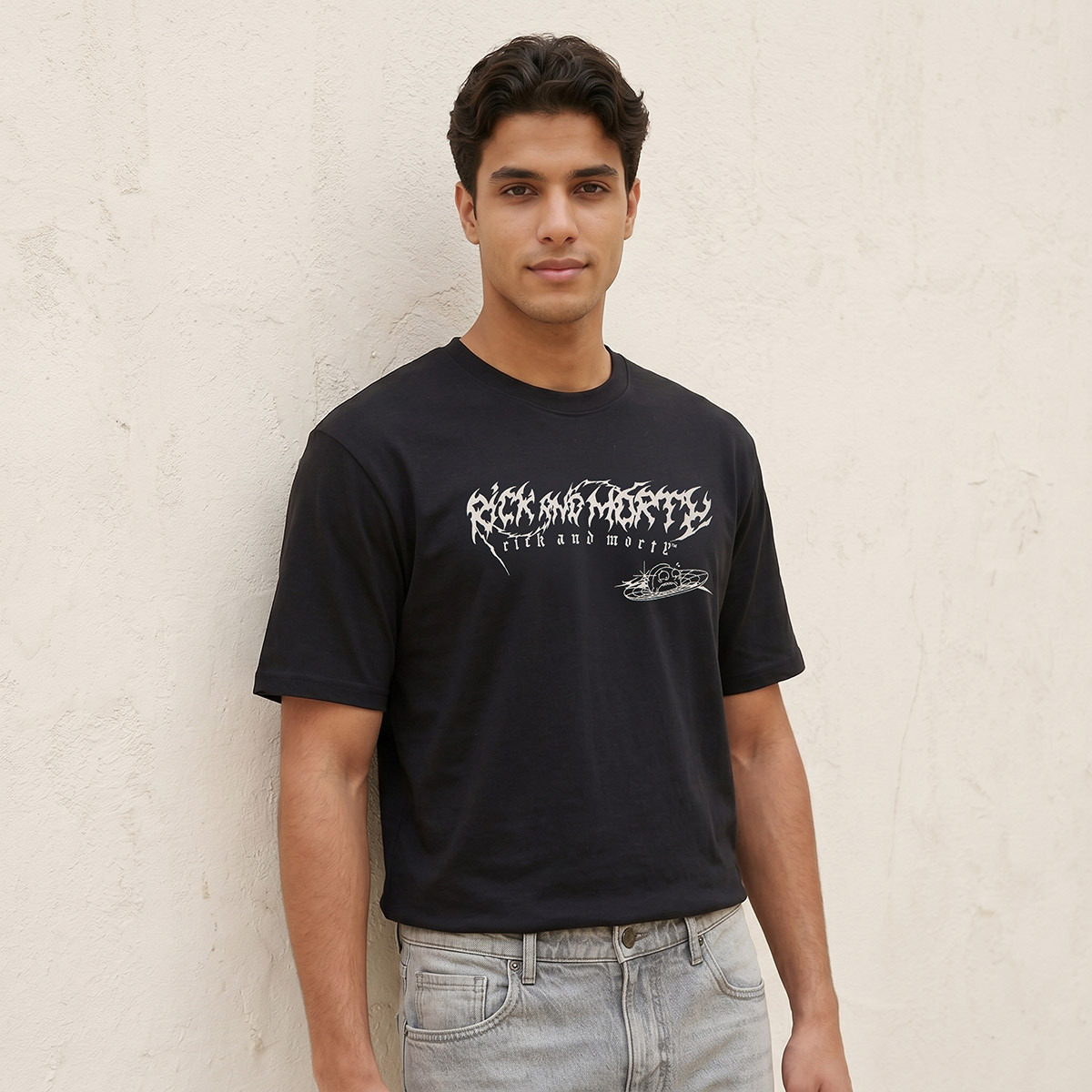 Rick and Morty Regular Fit Crew Neck Short Sleeves T-shirt-men-clothing-tshirtsandpolos-tshirts-image-1