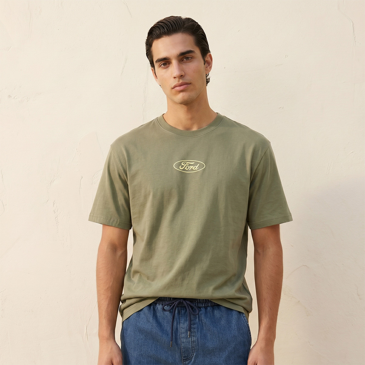 Bronco Regular Fit Crew Neck T-shirt-men-clothing-tshirtsandpolos-tshirts-image-2