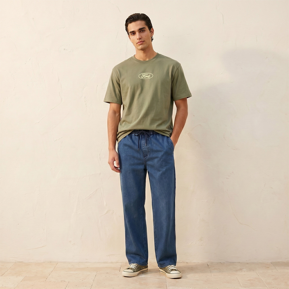 Bronco Regular Fit Crew Neck T-shirt-men-clothing-tshirtsandpolos-tshirts-image-4