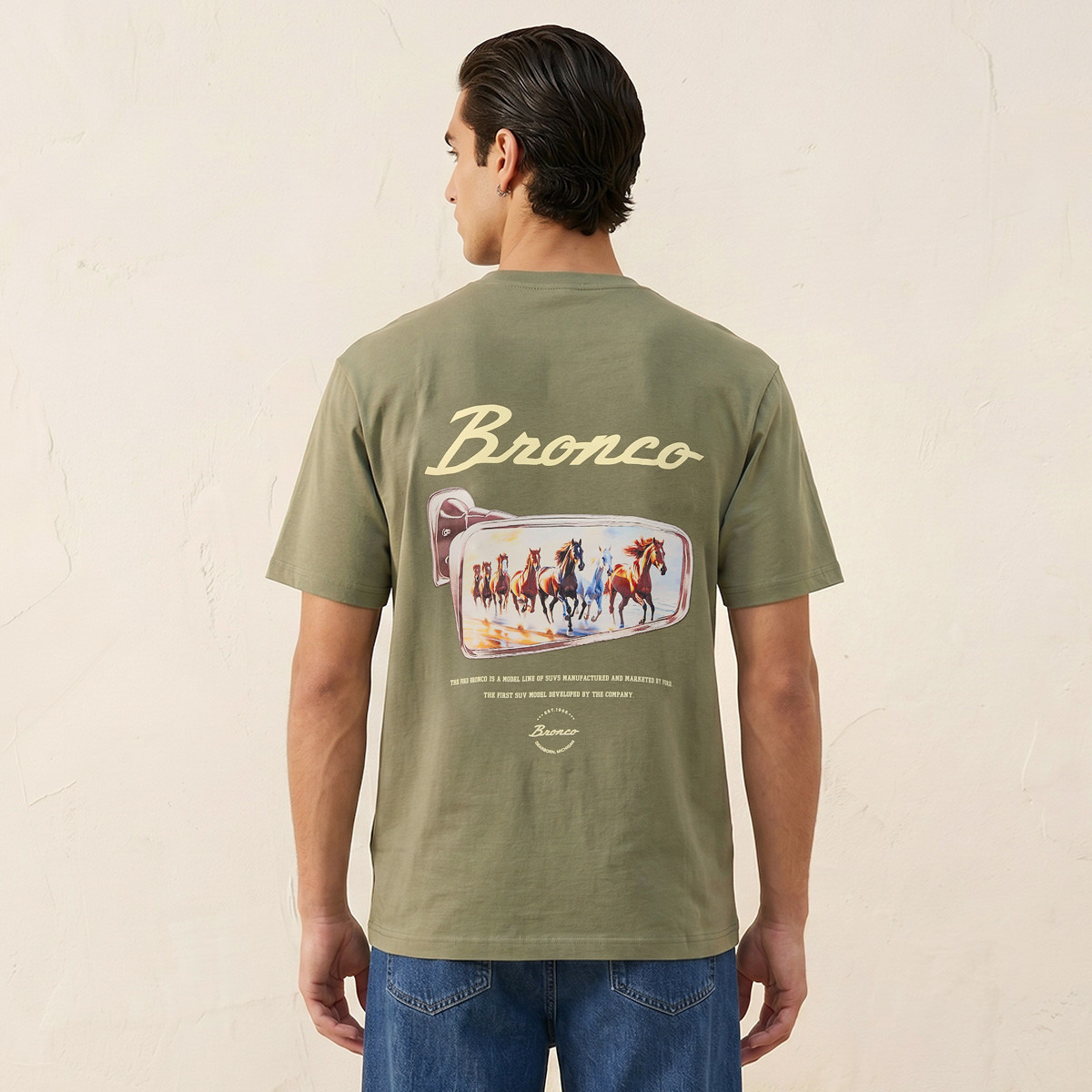 Bronco Regular Fit Crew Neck T-shirt-men-clothing-tshirtsandpolos-tshirts-image-1