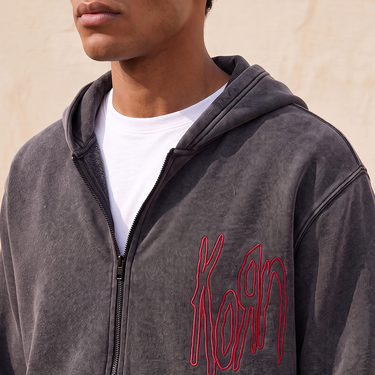 Korn Brushed Fleece Hoodie-men-clothing-hoodiesandsweatshirts-image-4