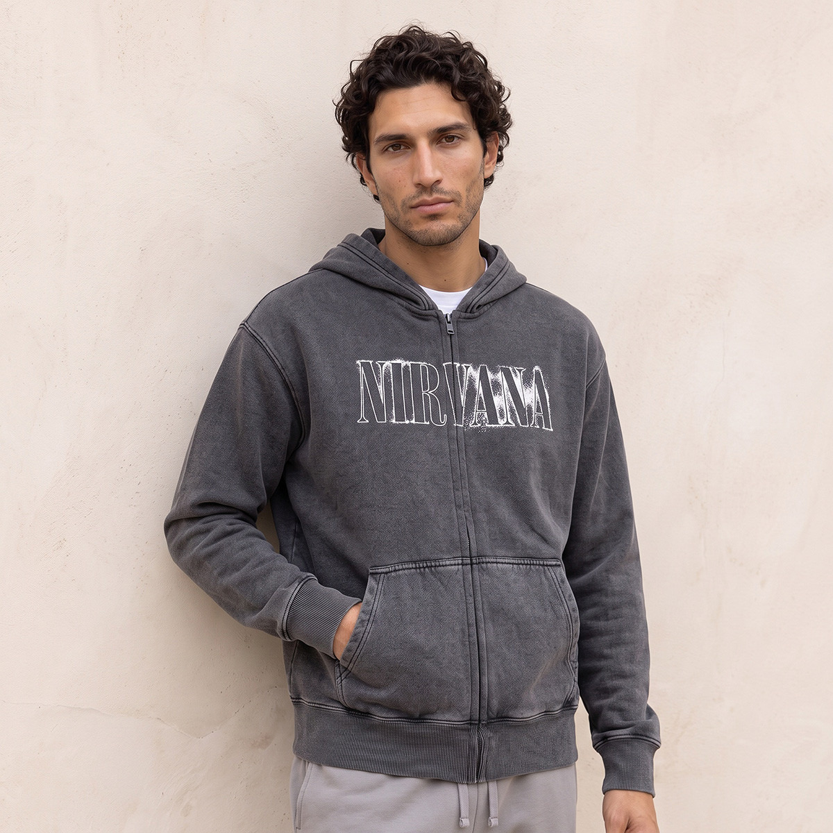 Nirvana Brushed Fleece Hoodie-men-clothing-hoodiesandsweatshirts-image-2