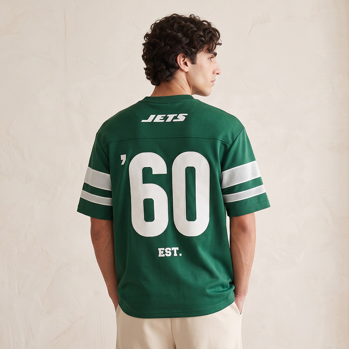 تيشيرت جيرسي بياقة ضيقة وقصة عادية من نيو يورك جيتس-men-clothing-tshirtsandpolos-tshirts-image-3