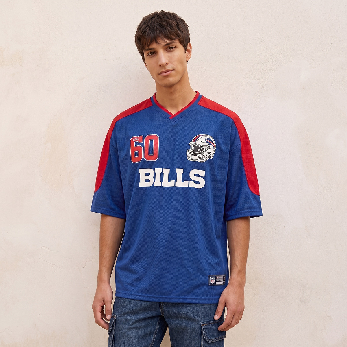 Buffalo Bills Regular Fit V-neck T-shirt-men-clothing-tshirtsandpolos-tshirts-image-1