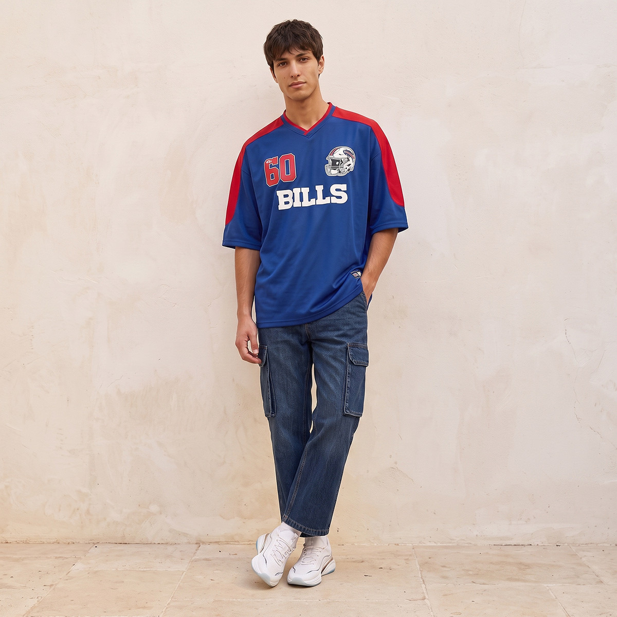 Buffalo Bills Regular Fit V-neck T-shirt-men-clothing-tshirtsandpolos-tshirts-image-2