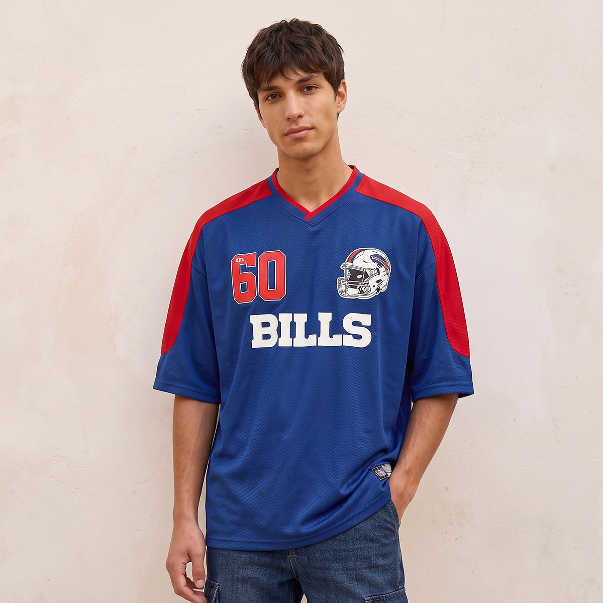 Buffalo Bills Regular Fit V-neck T-shirt-men-clothing-tshirtsandpolos-tshirts-image-5