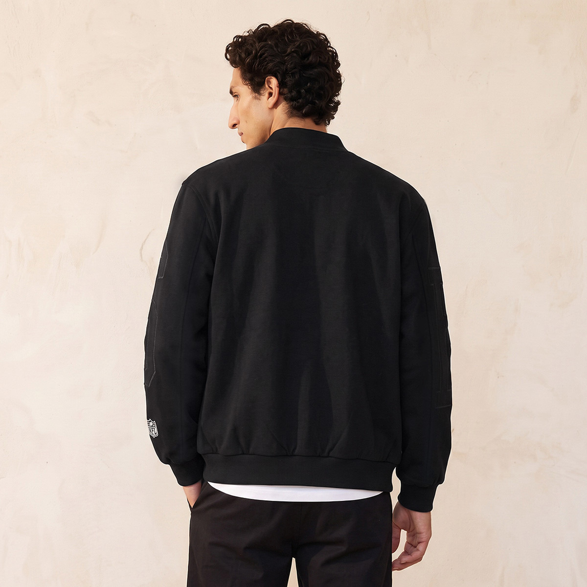 The New York Jets Varsity Jacket with Mandarin Collar-men-clothing-jacketsandblazers-jackets-image-3