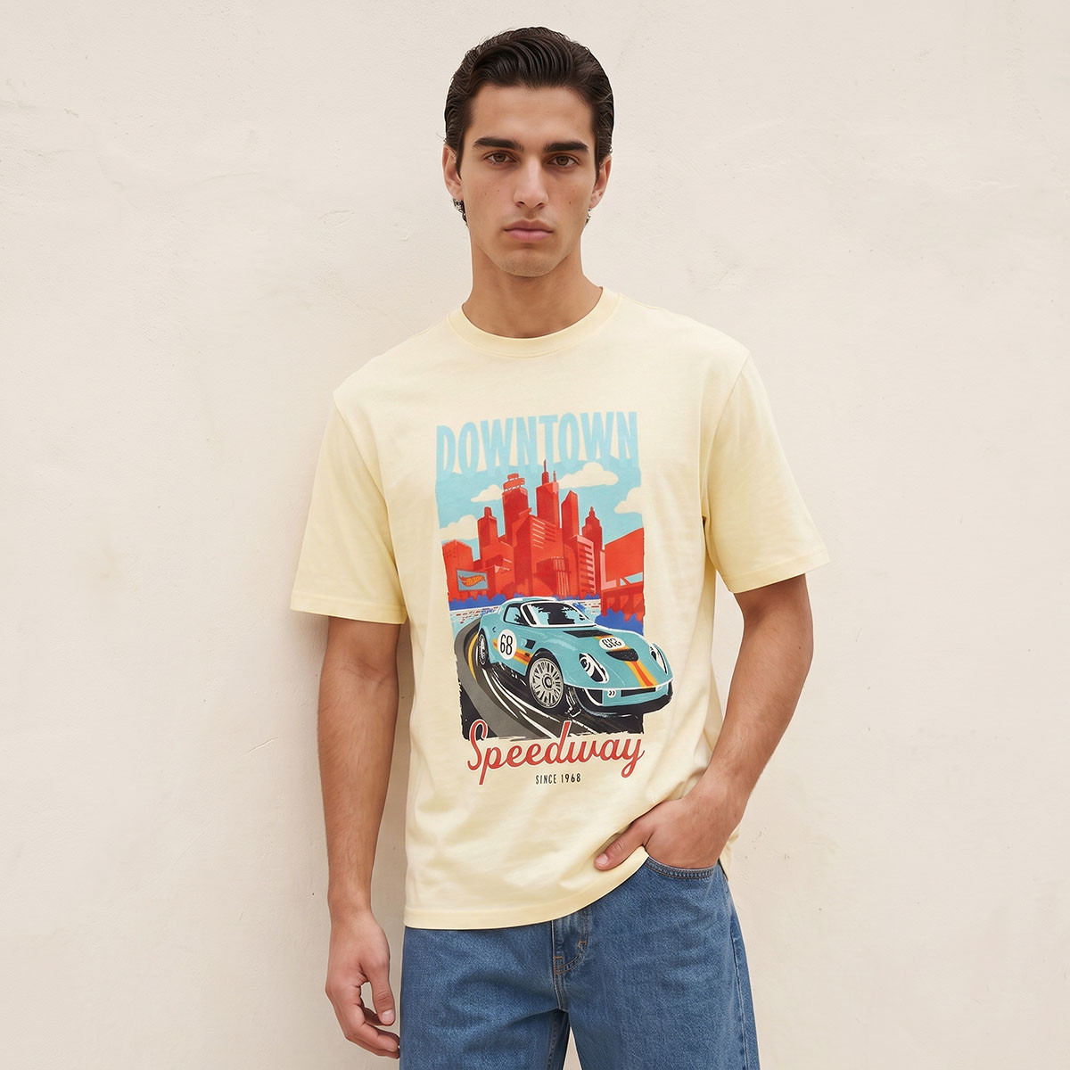 Regular Fit Crew Neck Short Sleeves with Graphic T-shirt-men-clothing-tshirtsandpolos-tshirts-image-1