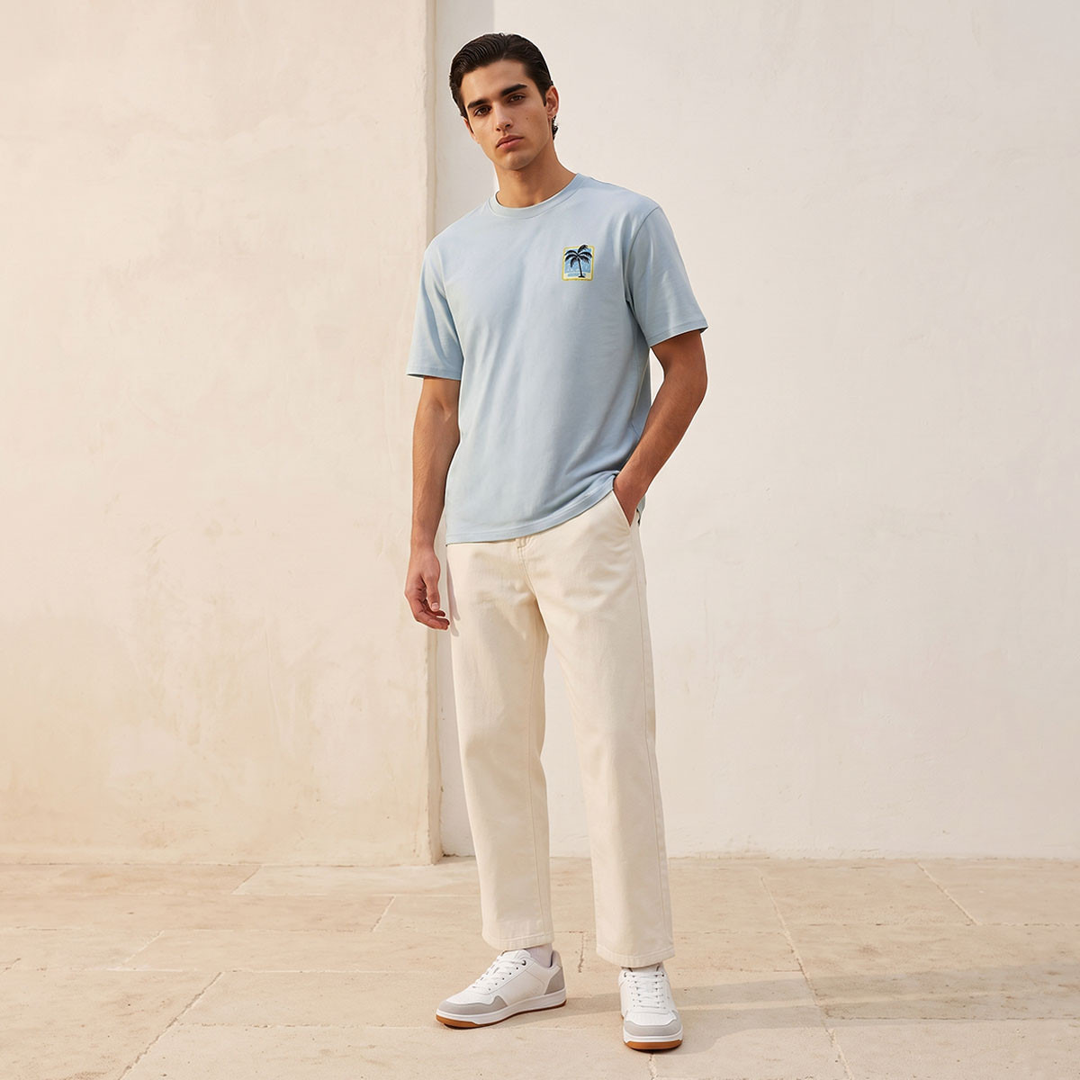 Regular Fit Crew Neck Short Sleeves with Graphic T-shirt-men-clothing-tshirtsandpolos-tshirts-image-2