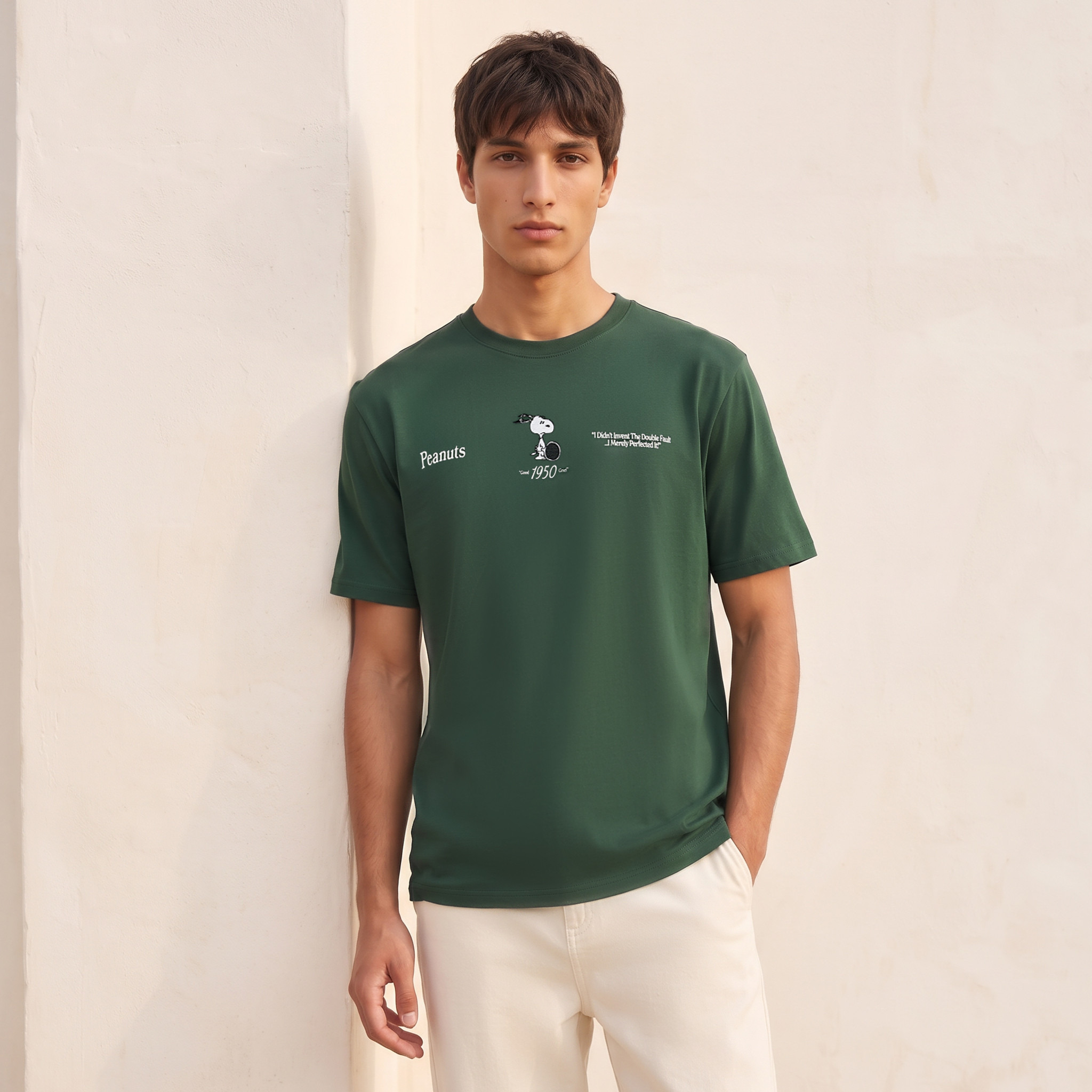 Peanuts Crew Neck T-shirt-men-clothing-tshirtsandpolos-tshirts-image-1