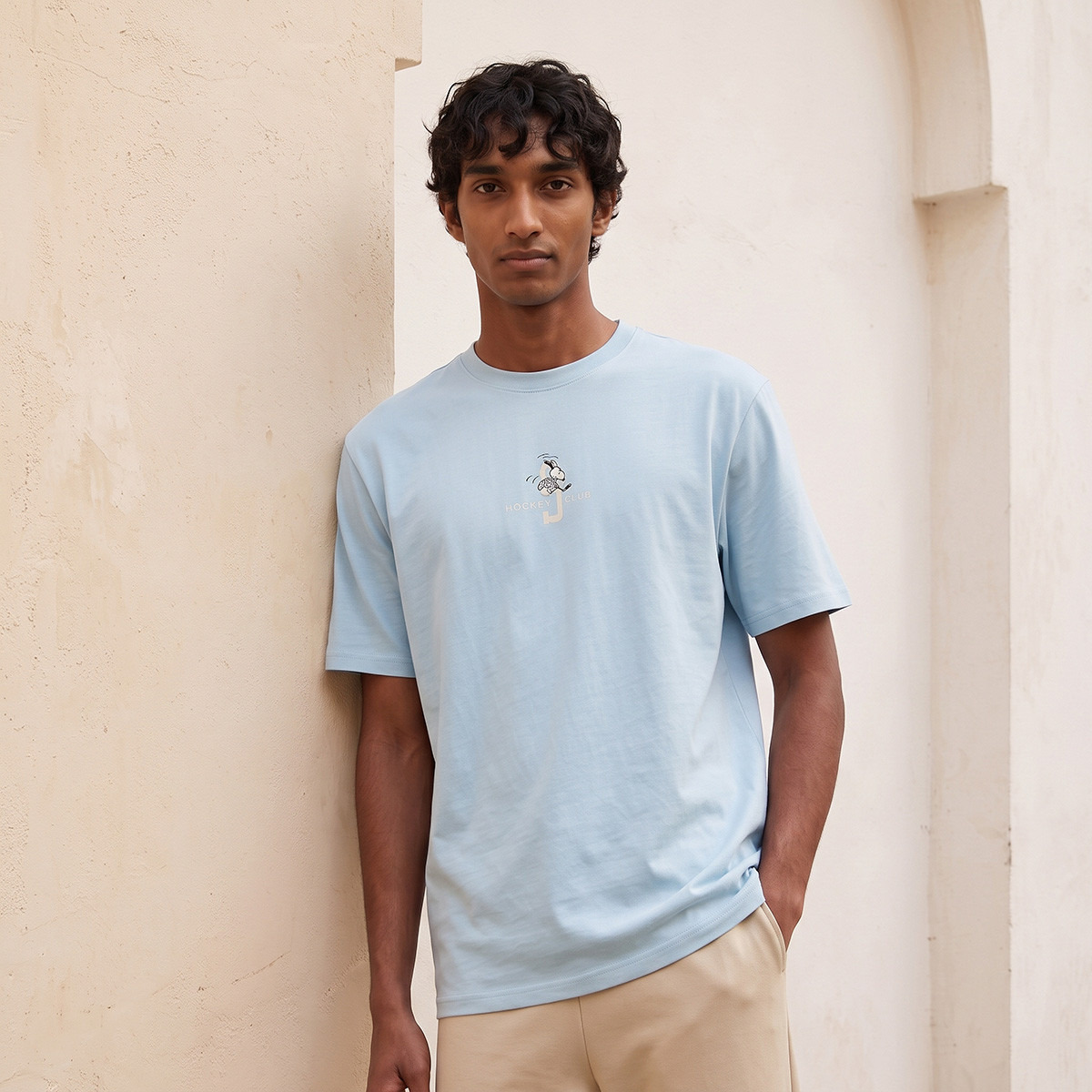 Snoopy Regular Fit Cotton Crew Neck T-shirt-men-clothing-tshirtsandpolos-tshirts-image-3