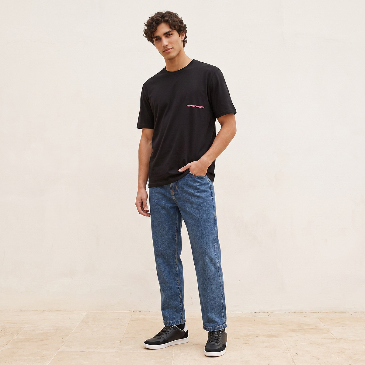 Hot Wheels Regular Fit Cotton Crew Neck T-shirt-men-clothing-tshirtsandpolos-tshirts-image-2