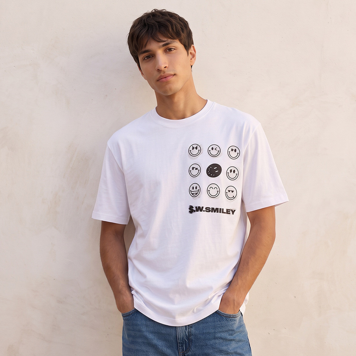 SmileyWorld Crew Neck T-shirt-men-clothing-tshirtsandpolos-tshirts-image-1