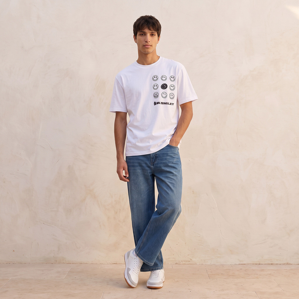 SmileyWorld Crew Neck T-shirt-men-clothing-tshirtsandpolos-tshirts-image-5