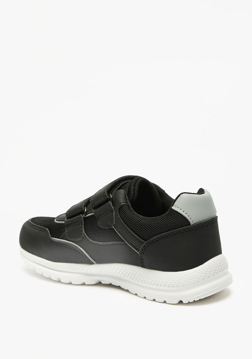 Mister Duchini Panelled Sneakers with Hook and Loop Closure-Boy%27s Sneakers-image-1