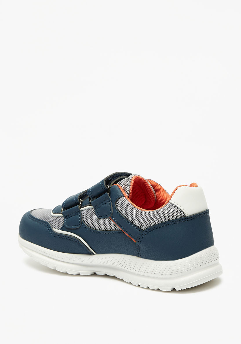 Mister Duchini Panelled Sneakers with Hook and Loop Closure-Boy%27s Sneakers-image-1