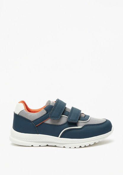 Mister Duchini Panelled Sneakers with Hook and Loop Closure-Boy%27s Sneakers-image-2