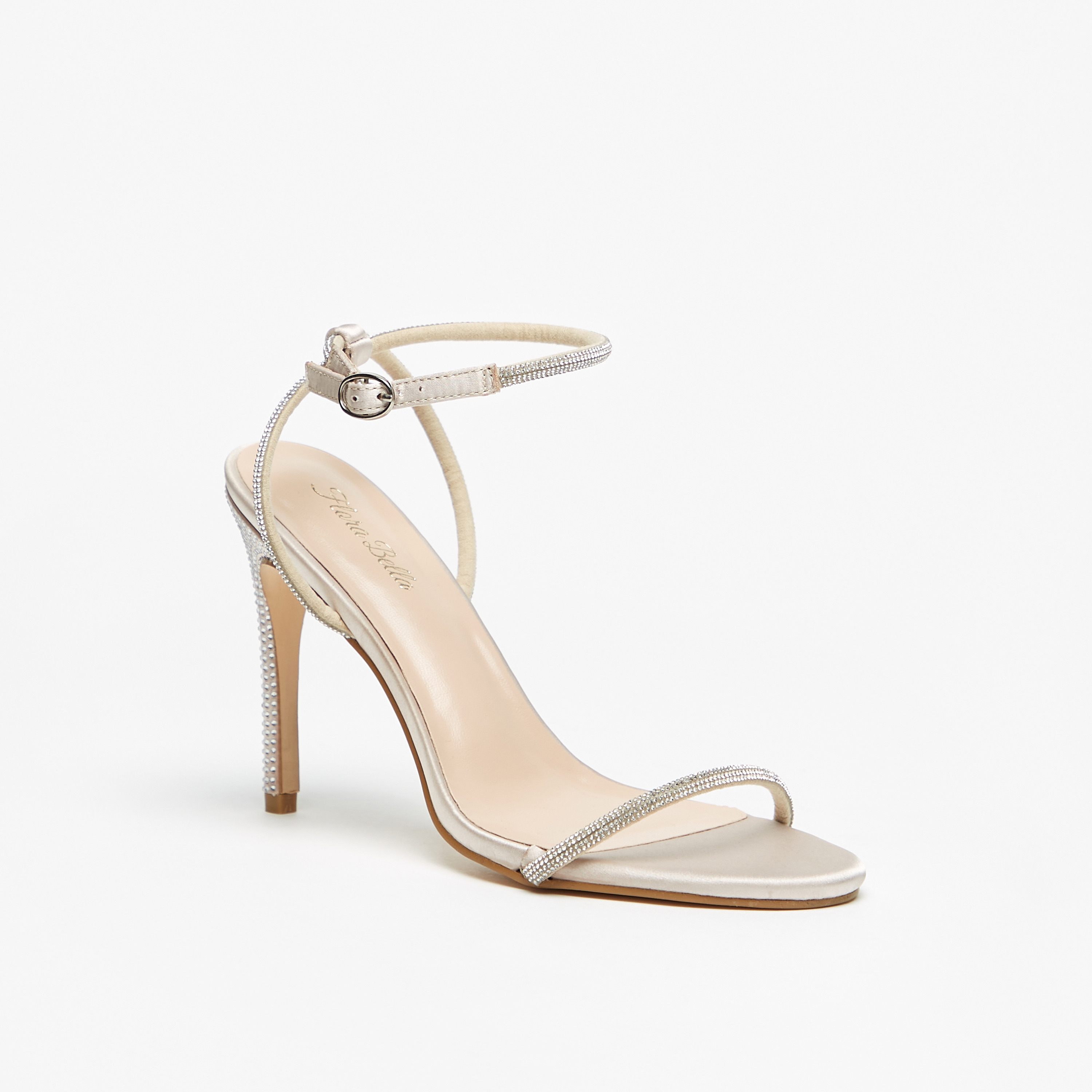 صندل بحزام حول الكاحل مزيّن بكعب ستيليتو وإبزيم إغلاق من فلورا بيلا-women-shoes-heels-image-1