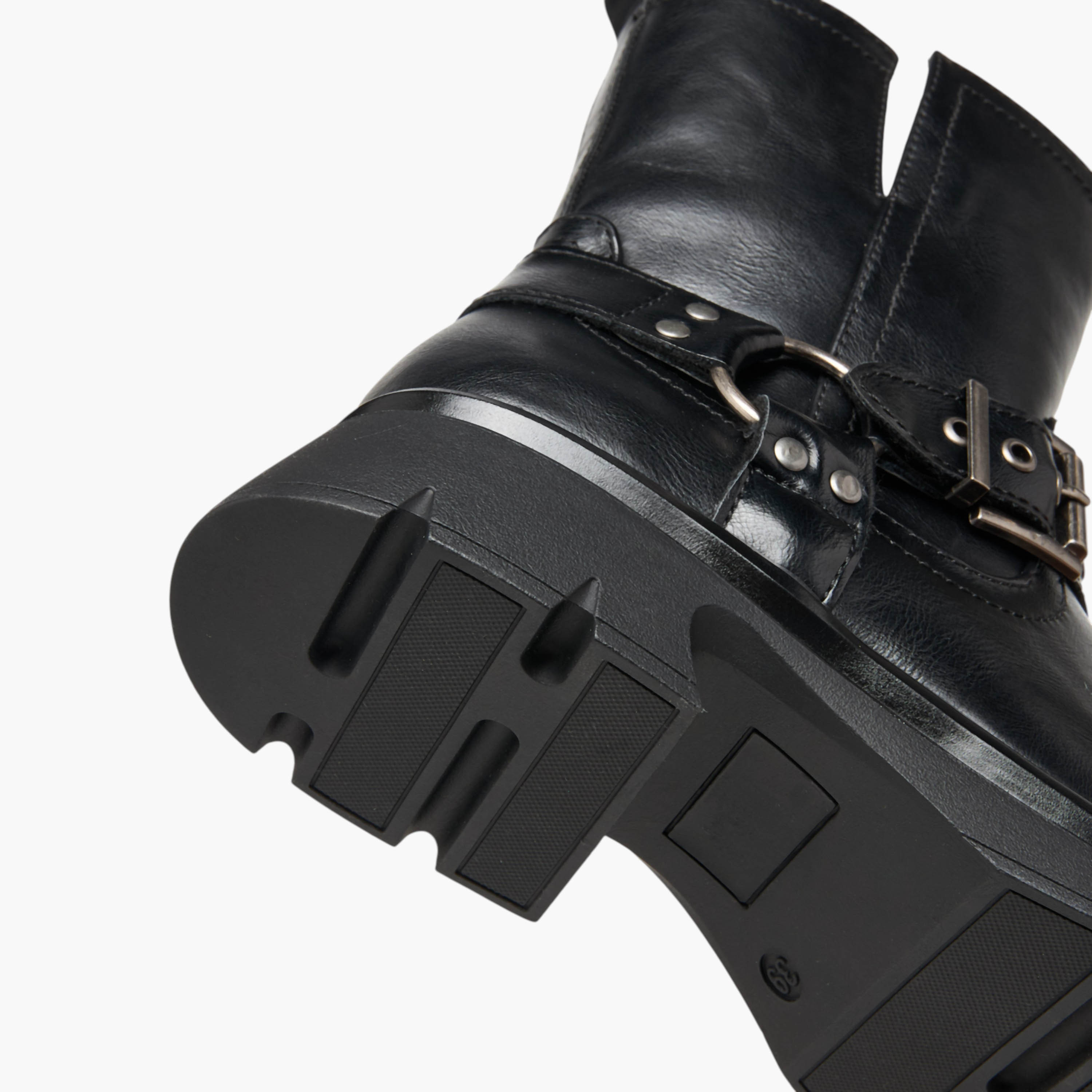 Celeste Women's Buckle Accent Ankle Boots with Block Heels and Zip Closure-women-shoes-boots-image-6