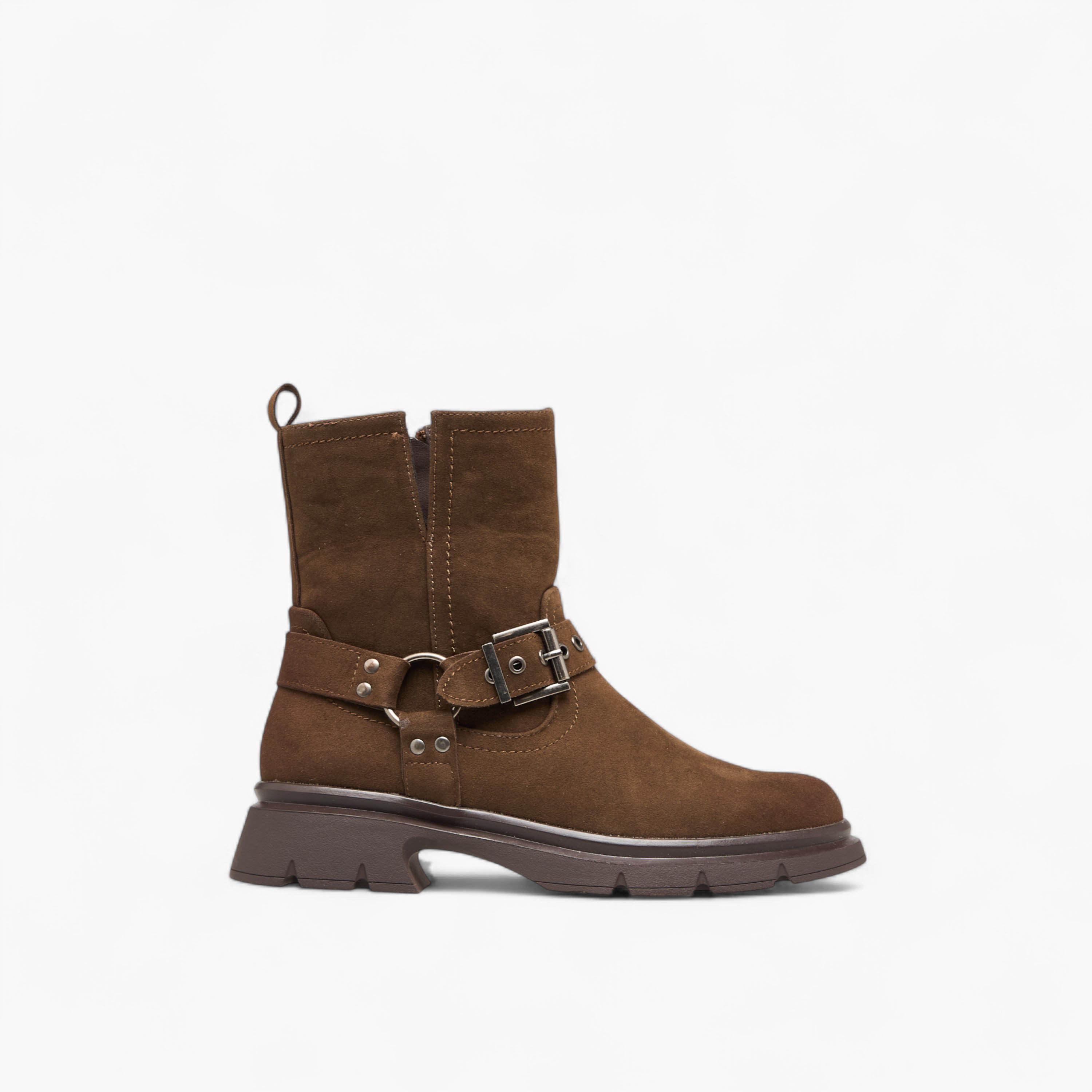 Celeste Women's Buckle Accent Ankle Boots with Block Heels and Zip Closure-women-shoes-boots-image-3