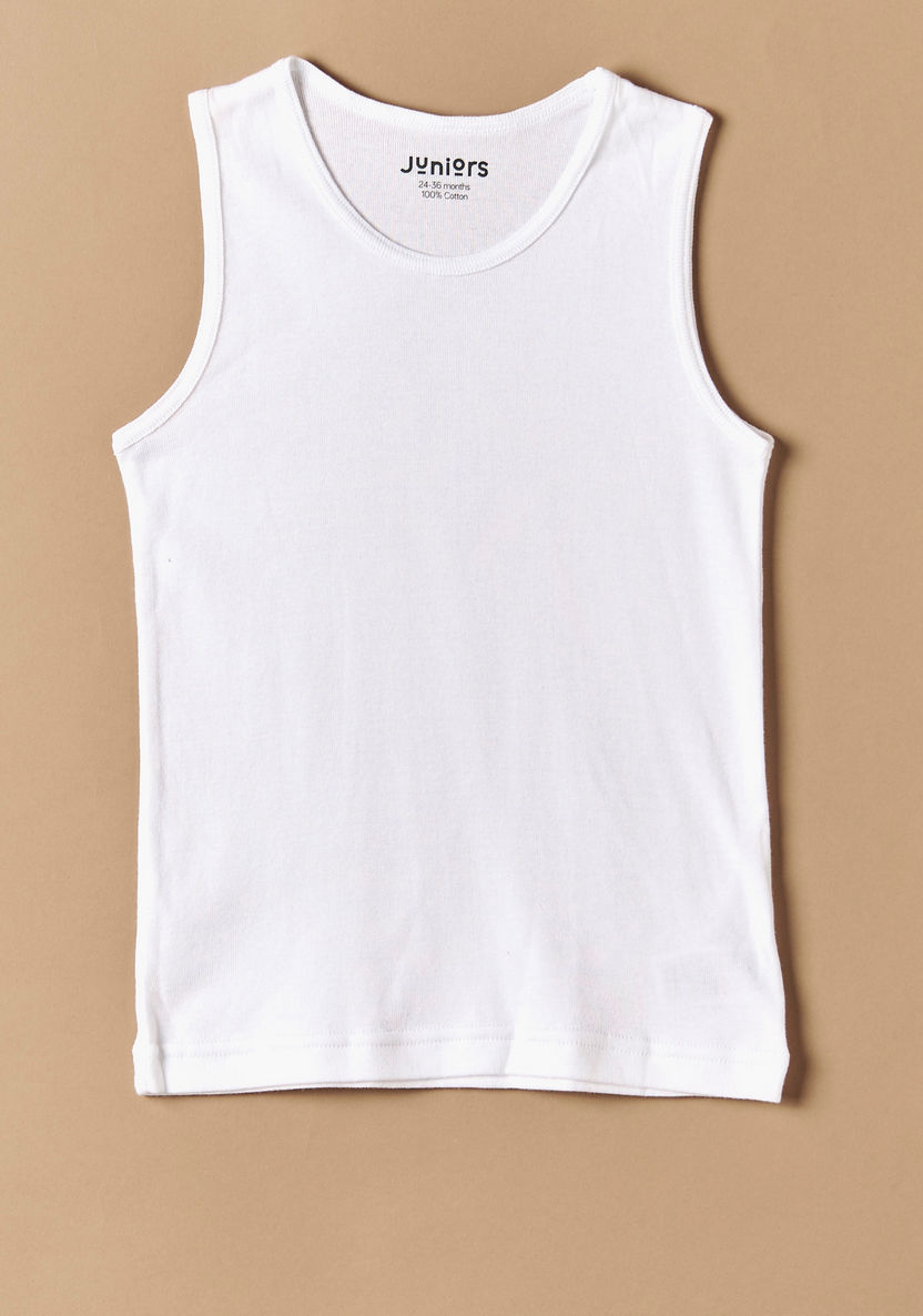 Juniors Sleeveless T-shirt with Round Neck-Innerwear-image-0