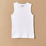 Underworks Womens Ultra Light Cotton Spandex Sleeveless Compression Top -  White - S