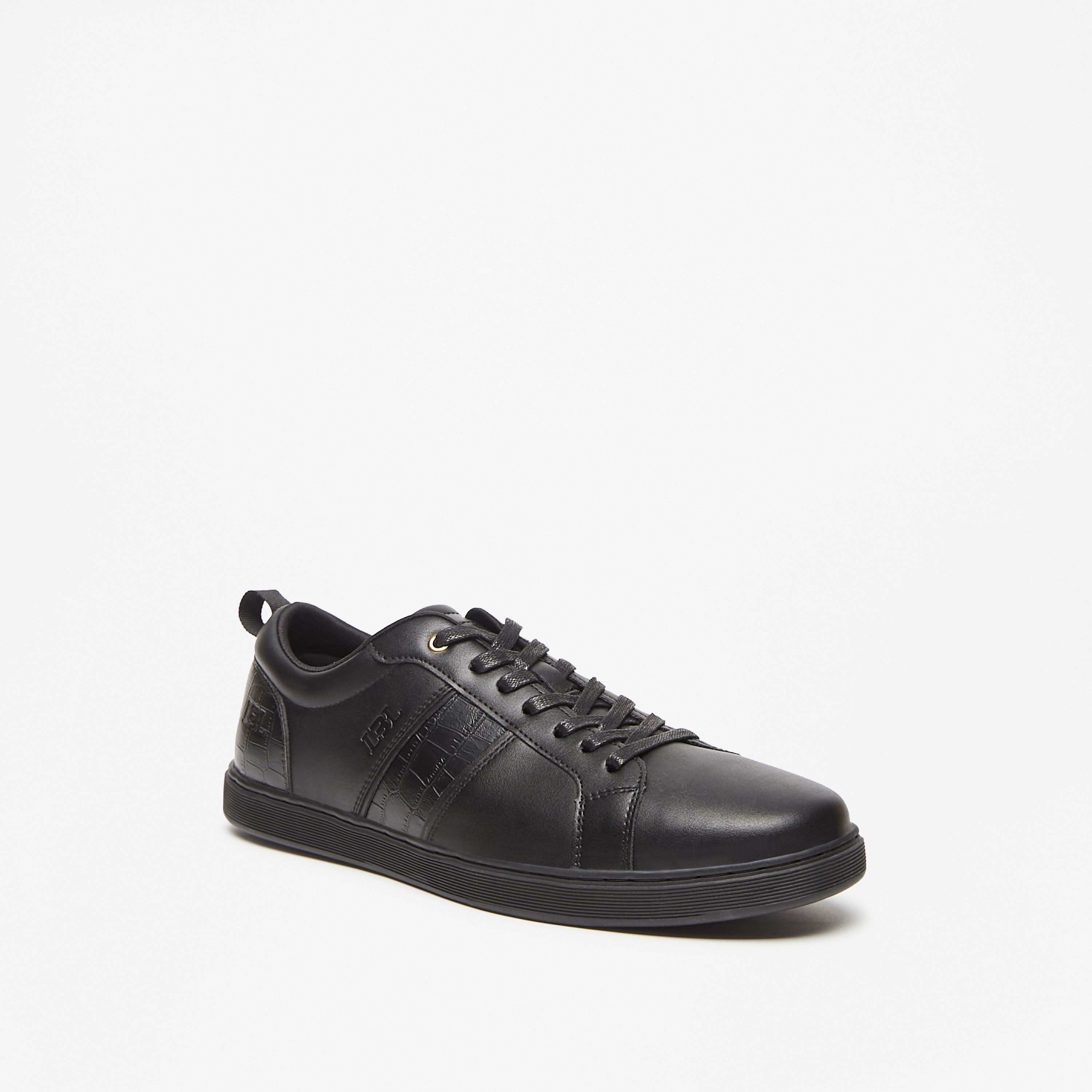 حذاء سنيكرز بارز الملمس برباط للرجال من إل بي إل من شوإكسبريس-men-shoes-sneakers-image-1