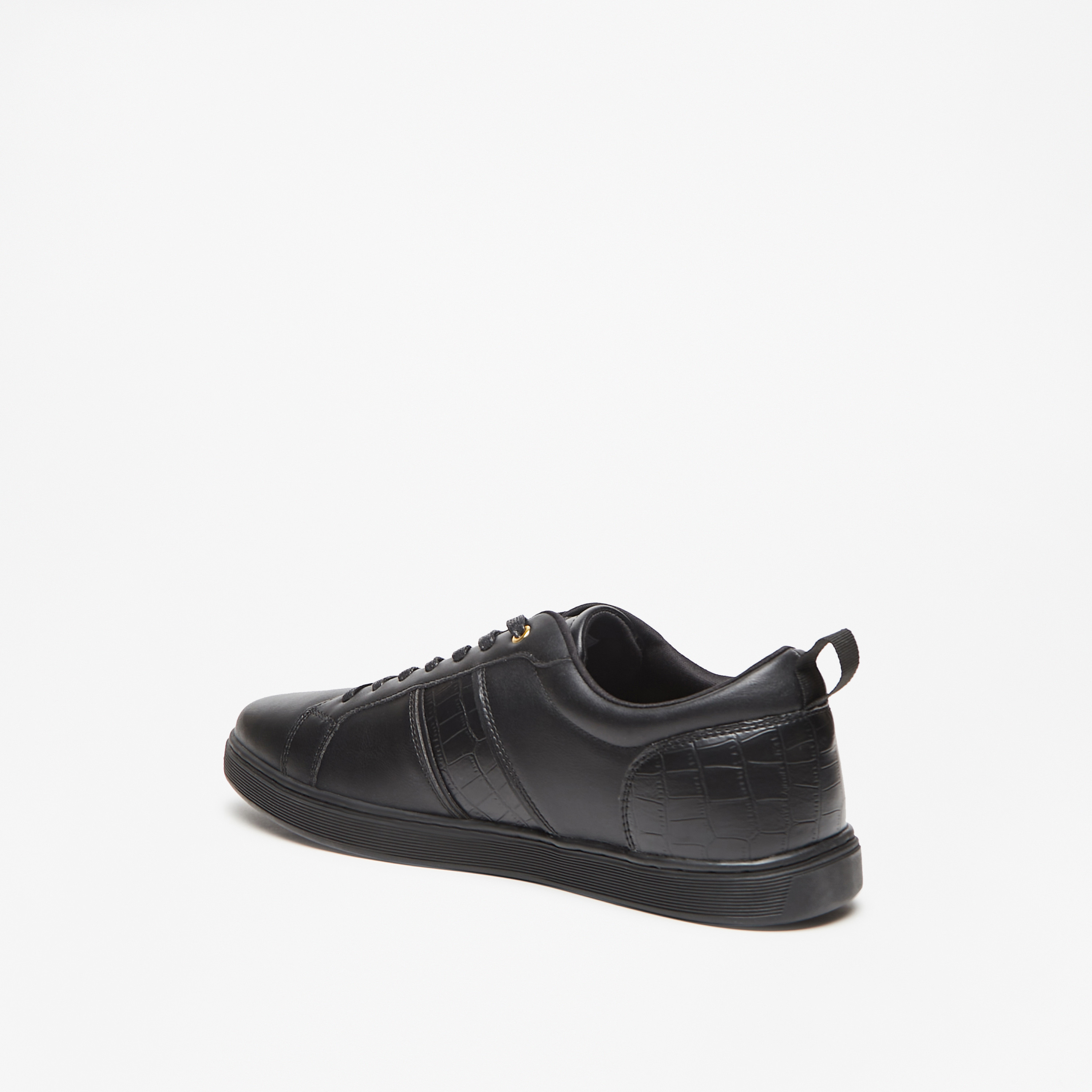 حذاء سنيكرز بارز الملمس برباط للرجال من إل بي إل من شوإكسبريس-men-shoes-sneakers-image-2
