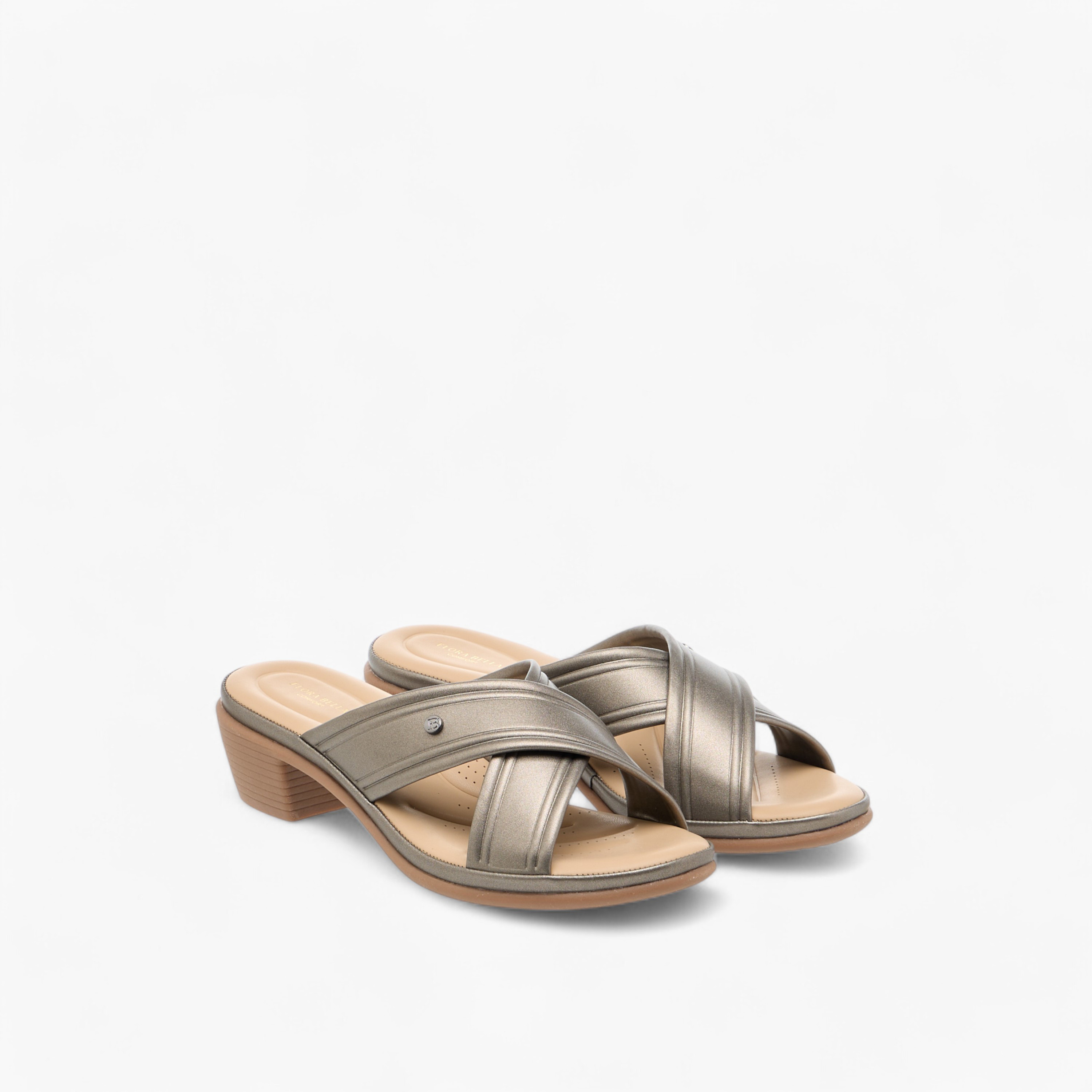 Flora Bella Cross Strap Slip-On Comfort Sandals with Block Heel-women-shoes-sandals-heeled-image-1