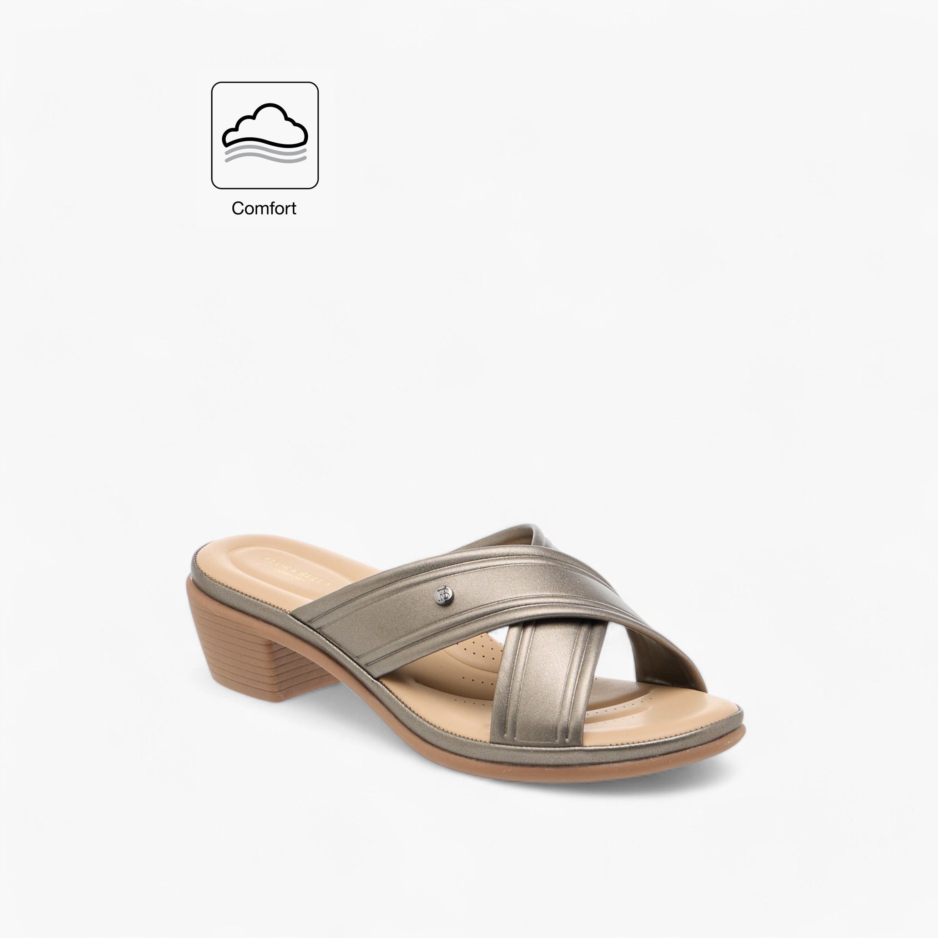Flora Bella Cross Strap Slip-On Comfort Sandals with Block Heel-women-shoes-sandals-heeled-image-2