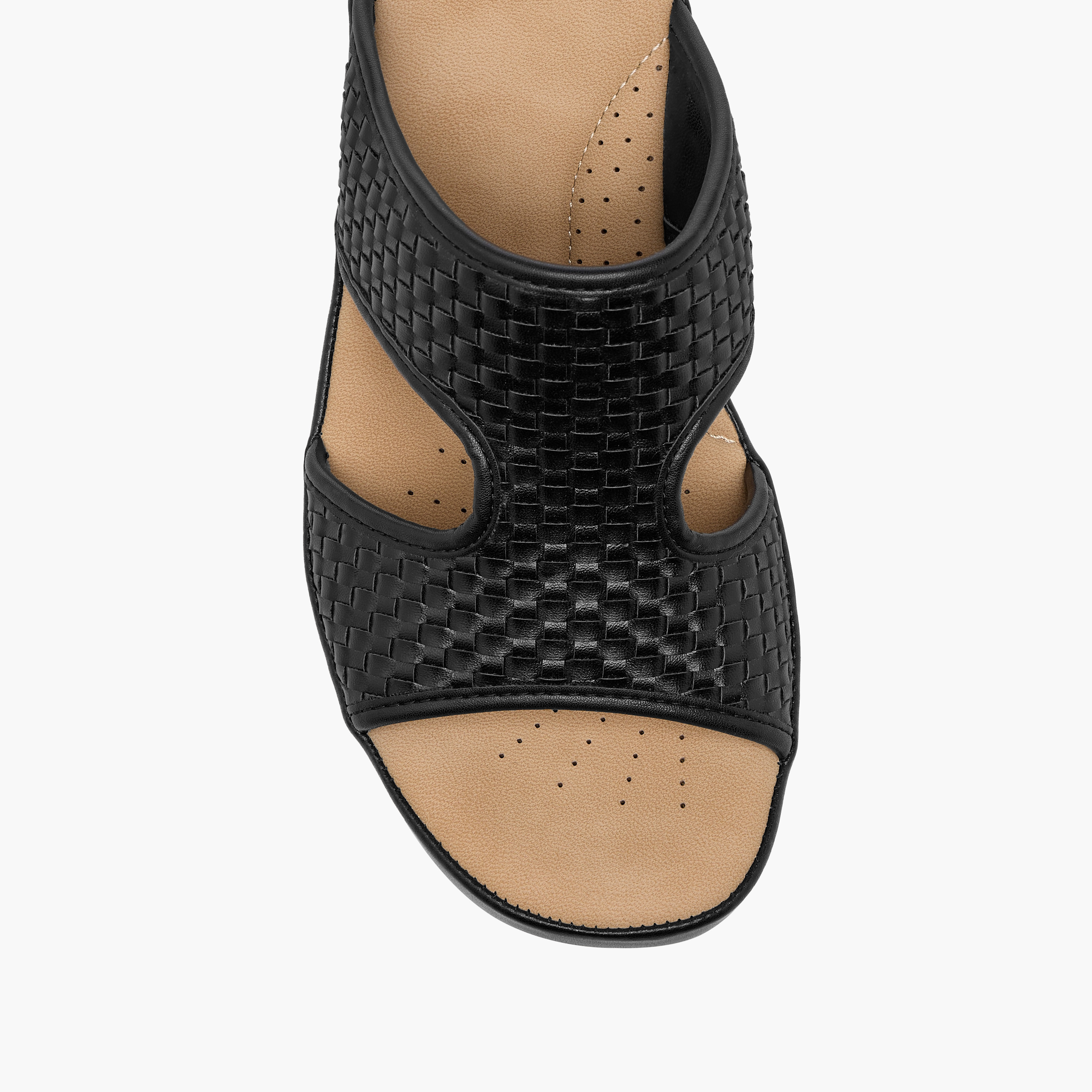 Flora Bella Textured Slip-On Sandals with Block Heels-women-shoes-sandals-heeled-image-4