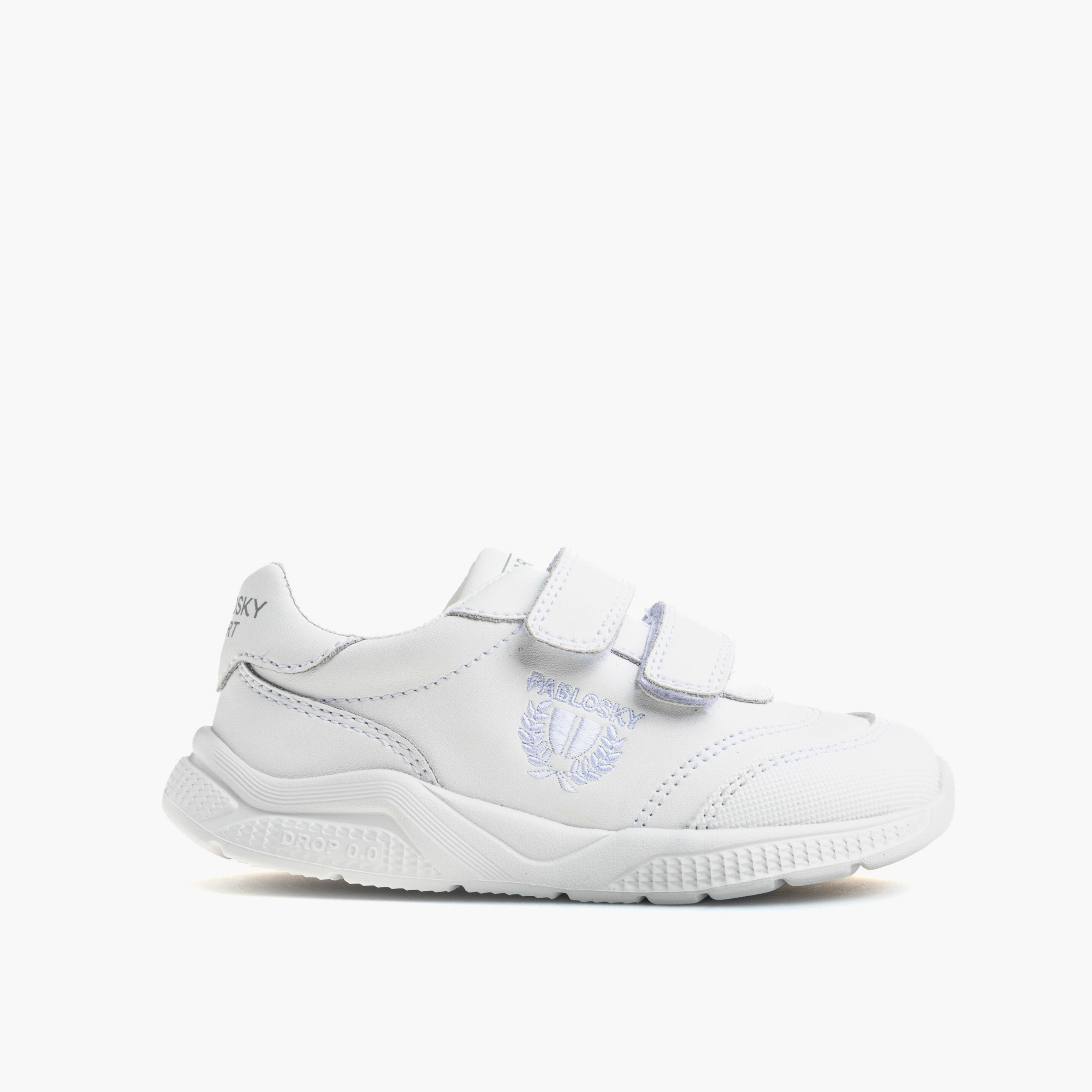 Pablosky Girls Leather Hook & Loop Ankle Sneakers-girls-shoes-sneakers-image-1