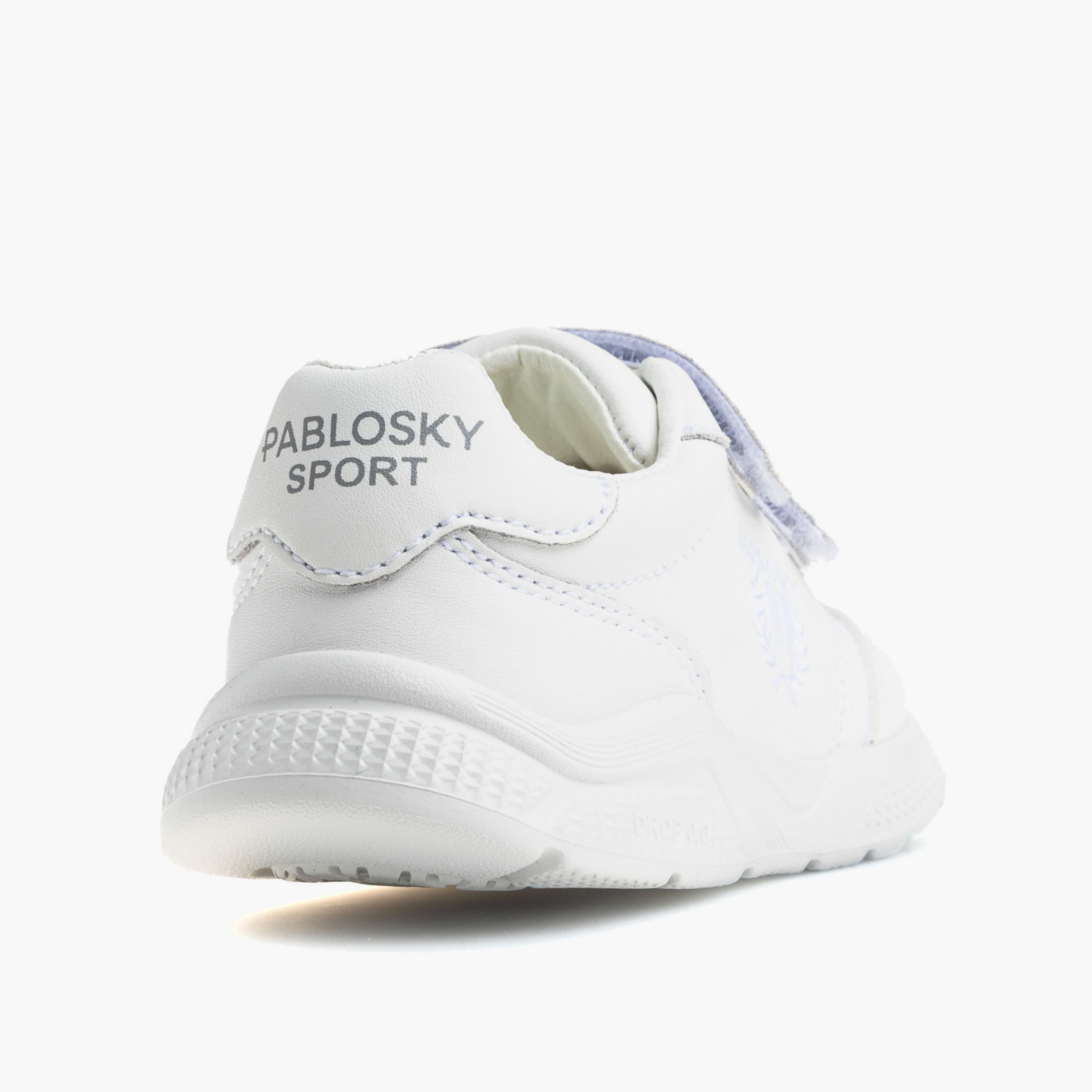 Pablosky Girls Leather Hook & Loop Ankle Sneakers-girls-shoes-sneakers-image-2