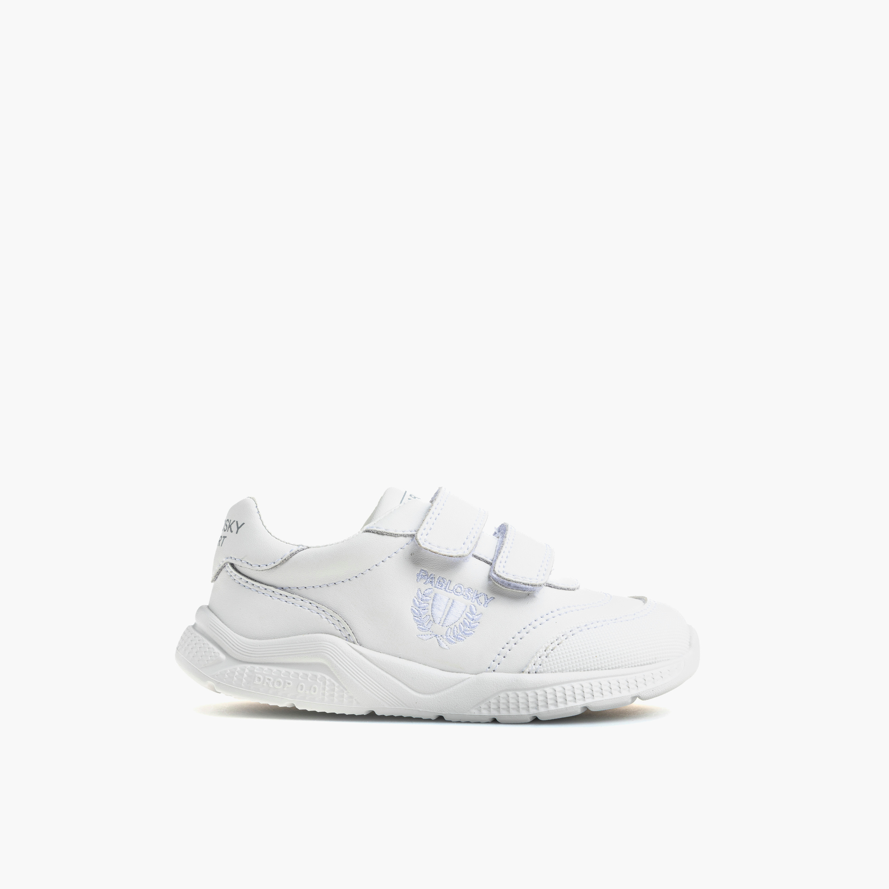 Pablosky Girls Logo Leather Ankle Sneakers-girls-shoes-sneakers-image-1
