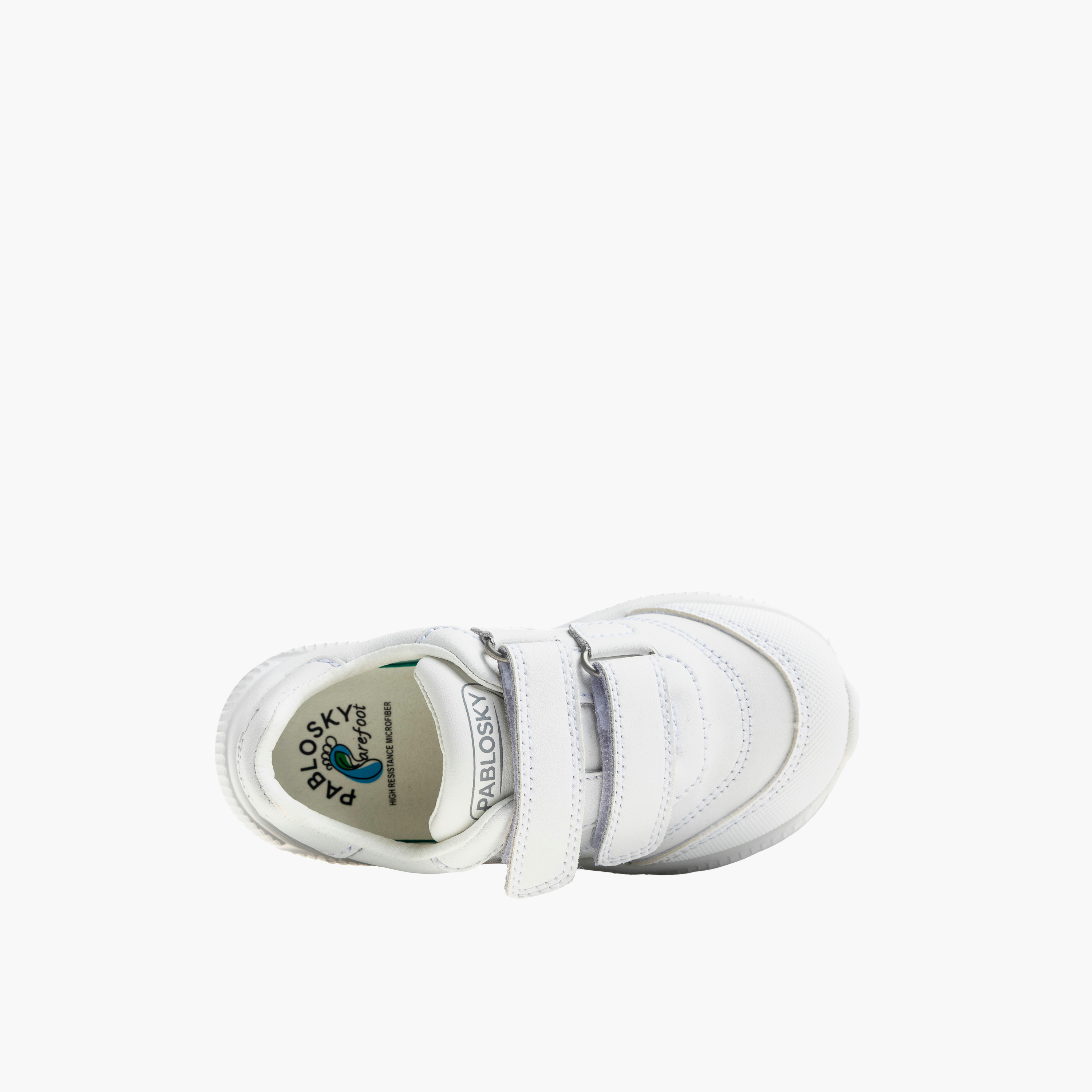 Pablosky Girls Logo Leather Ankle Sneakers-girls-shoes-sneakers-image-3