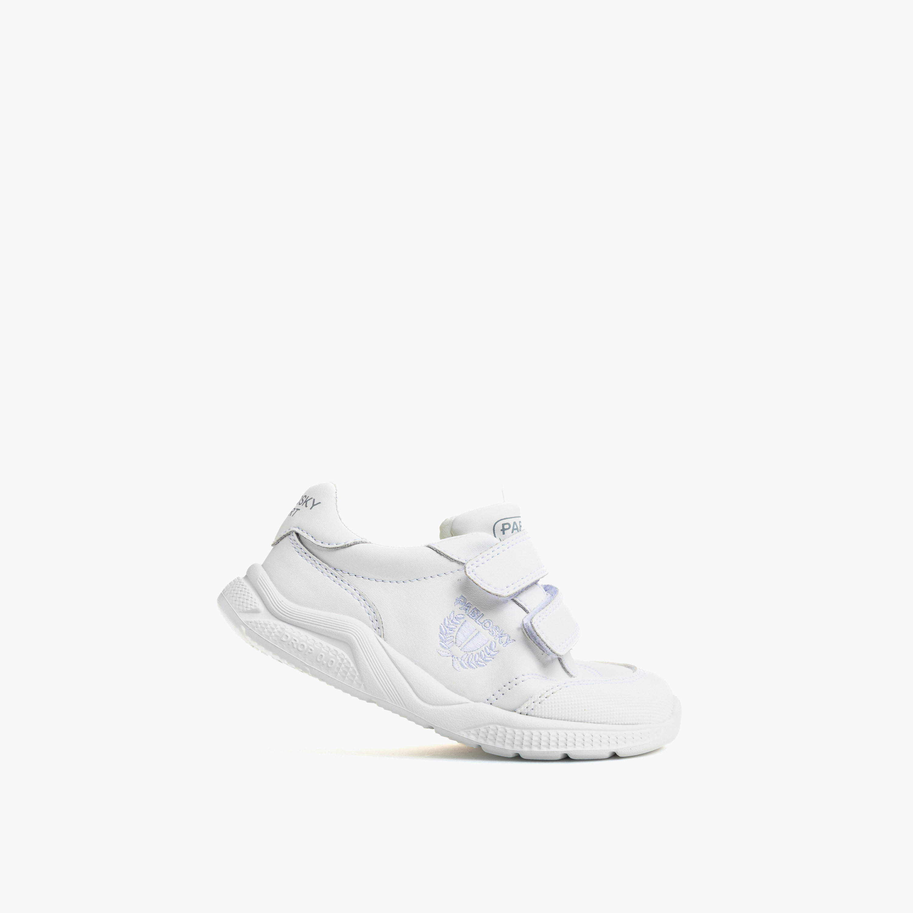 Pablosky Girls Logo Leather Ankle Sneakers-girls-shoes-sneakers-image-4