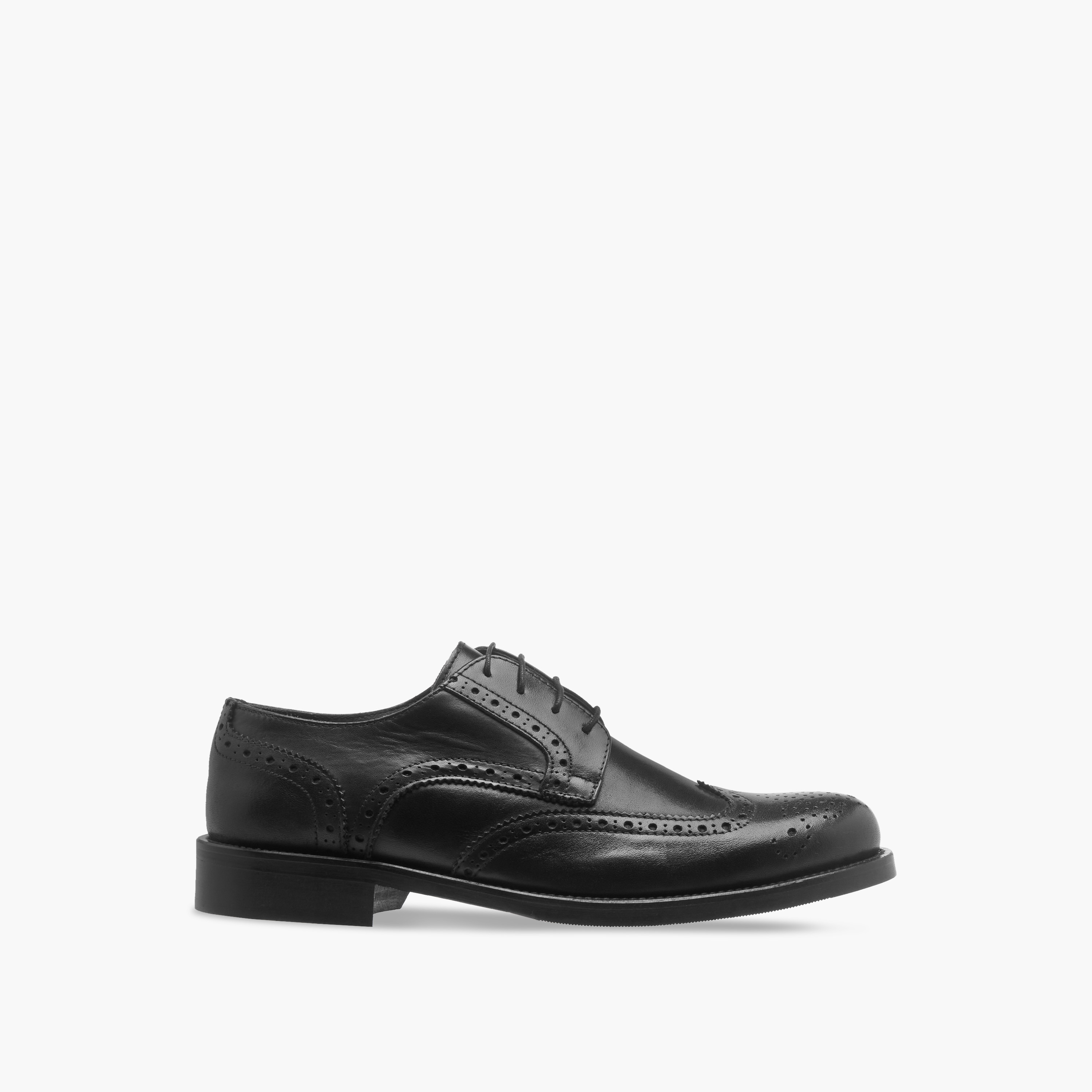 Duchini Men's Perforated Detail Lace-Up Derby Shoes-men-shoes-formalshoes-image-3