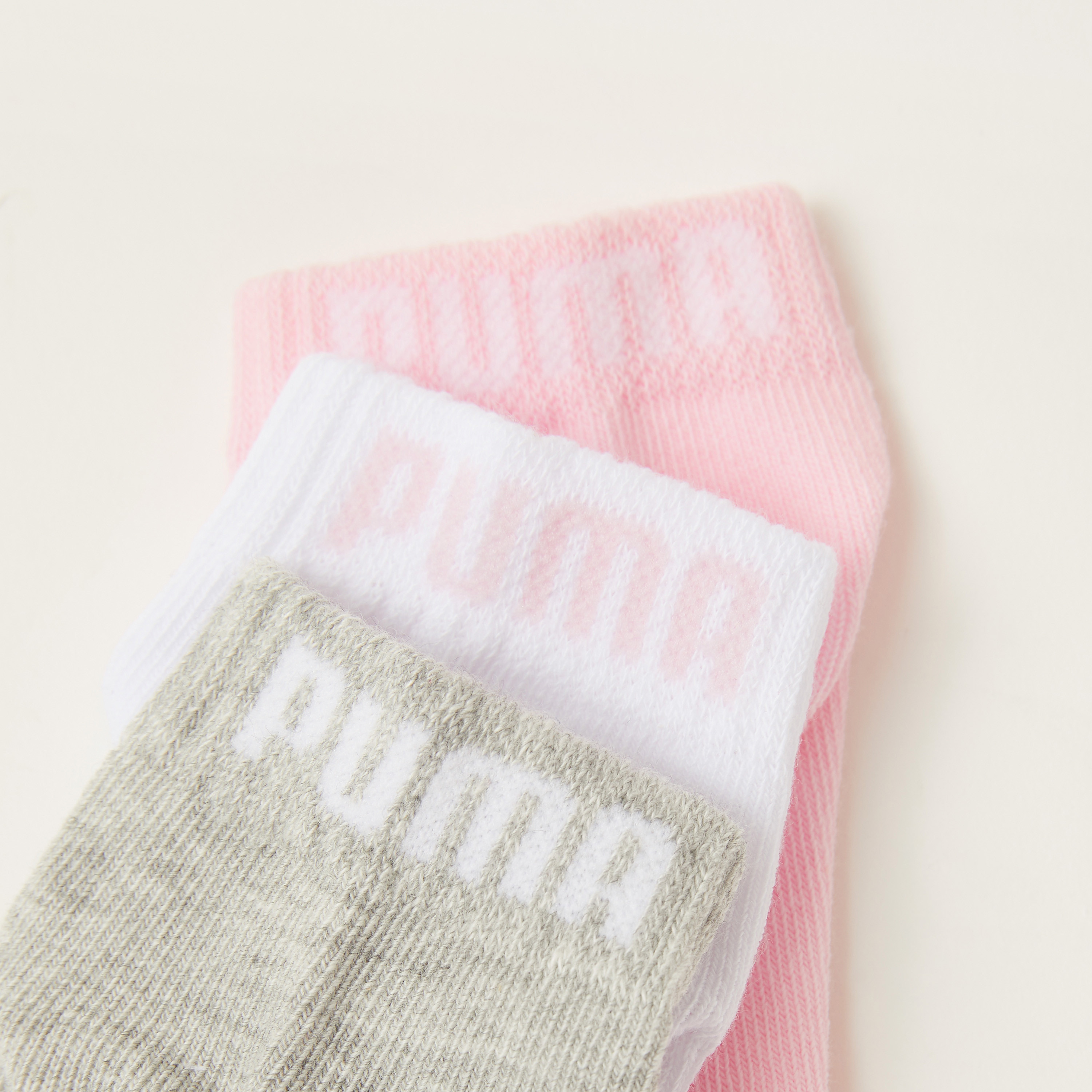 PUMA Kids Quarter Socks Set of 3