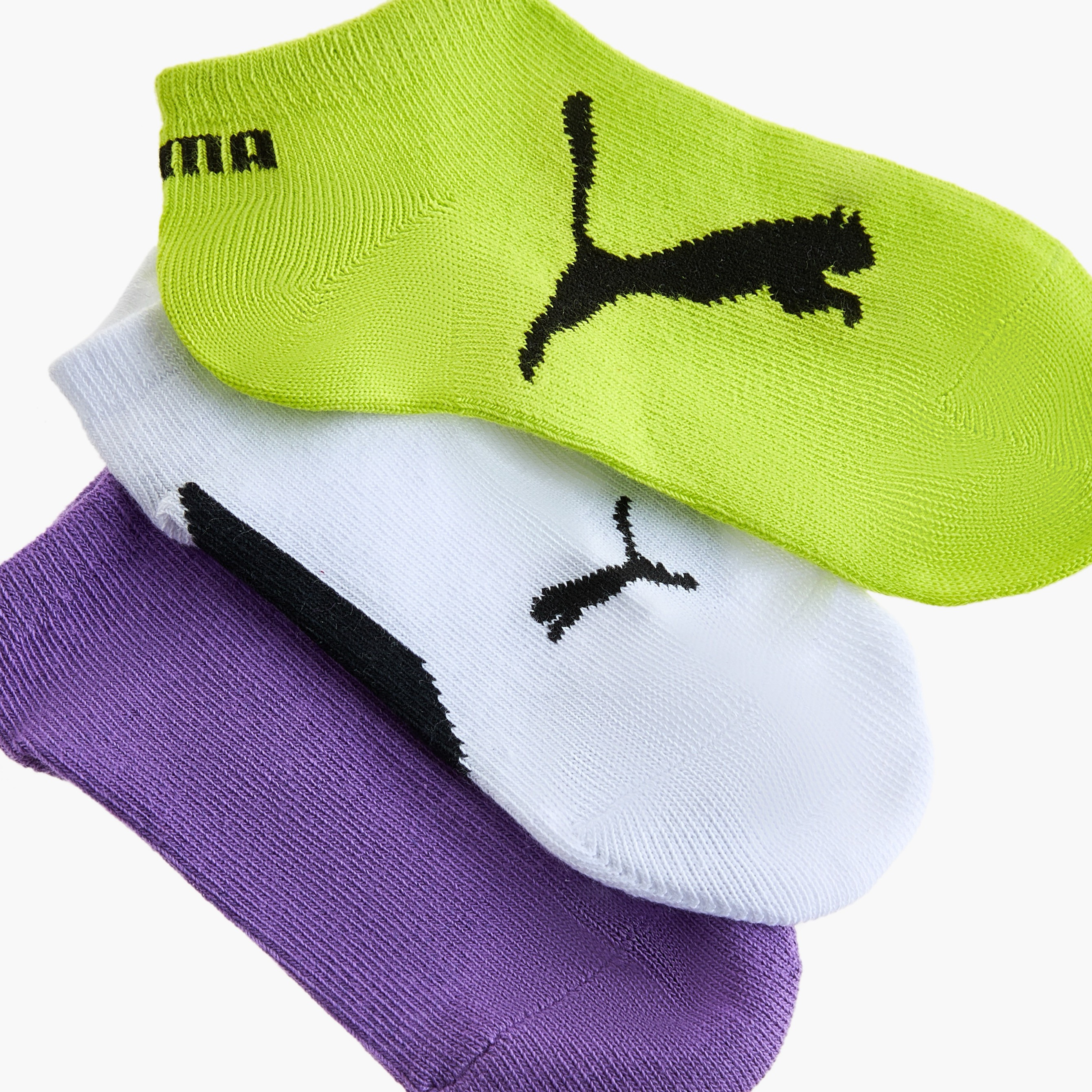 PUMA Logo Detail Ankle Length Socks - Set of 3-girls-accessories-socks-image-3