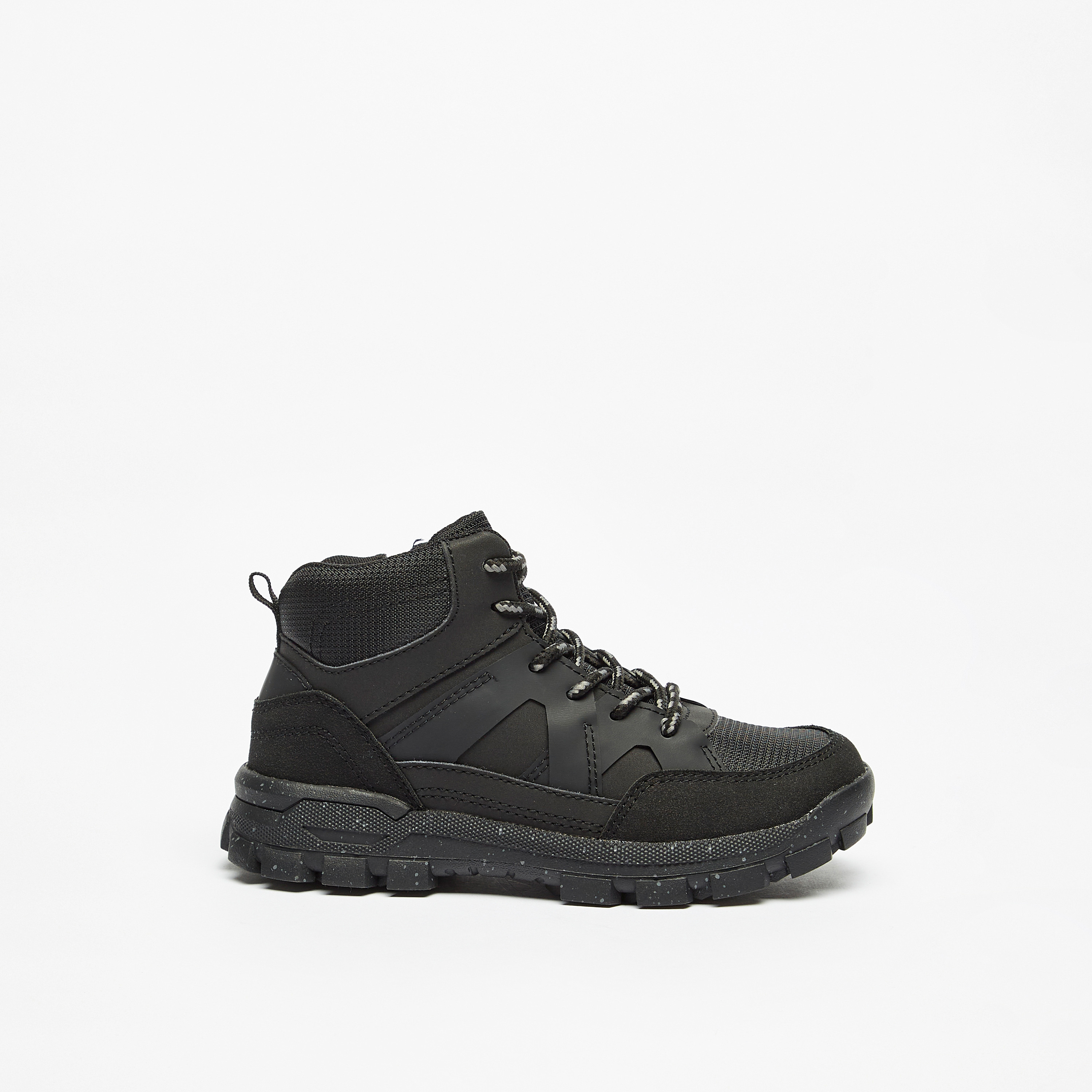 Mister Duchini Boys' Textured Ankle Boots with Zip Closure-boys-shoes-boots-image-3