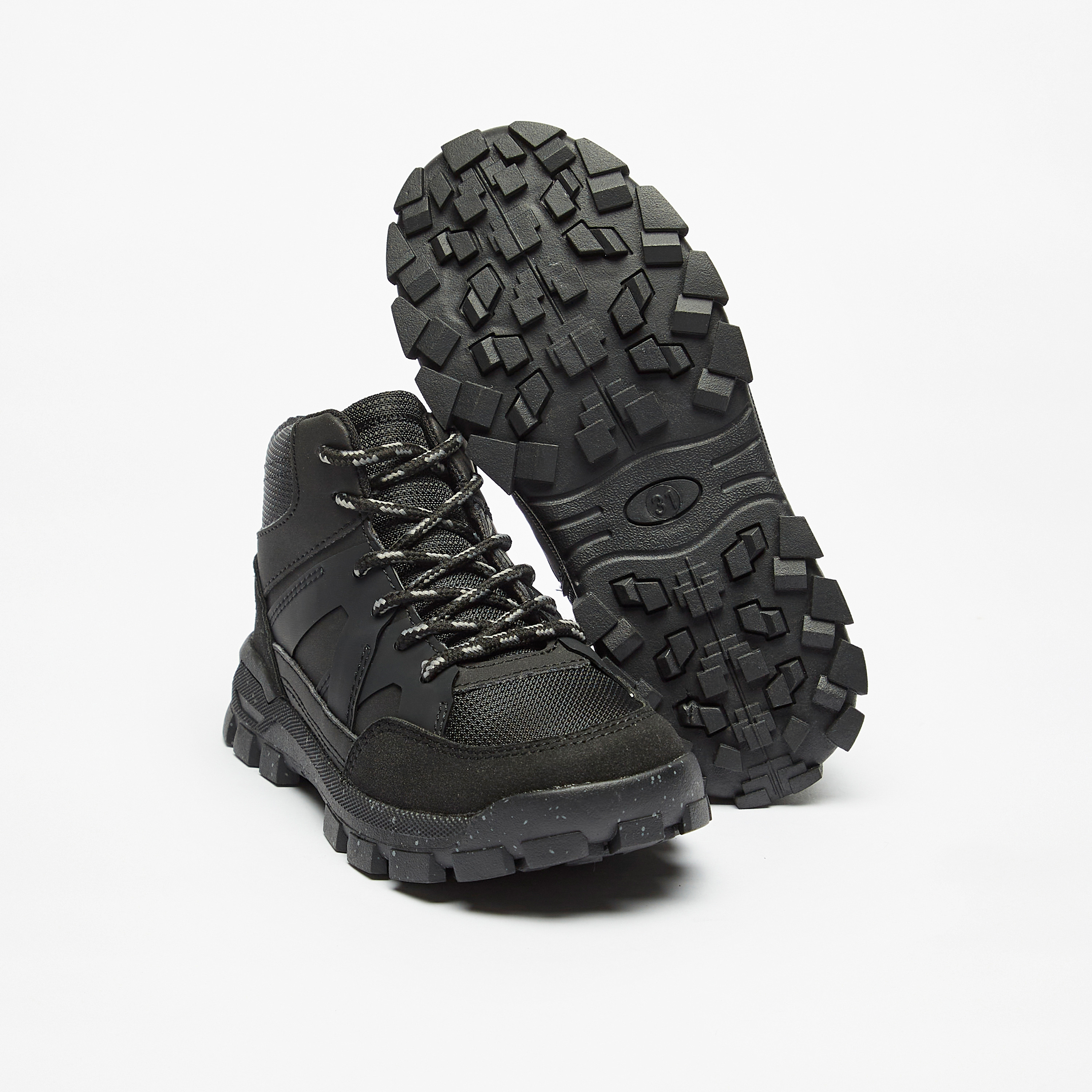Mister Duchini Boys' Textured Ankle Boots with Zip Closure-boys-shoes-boots-image-4