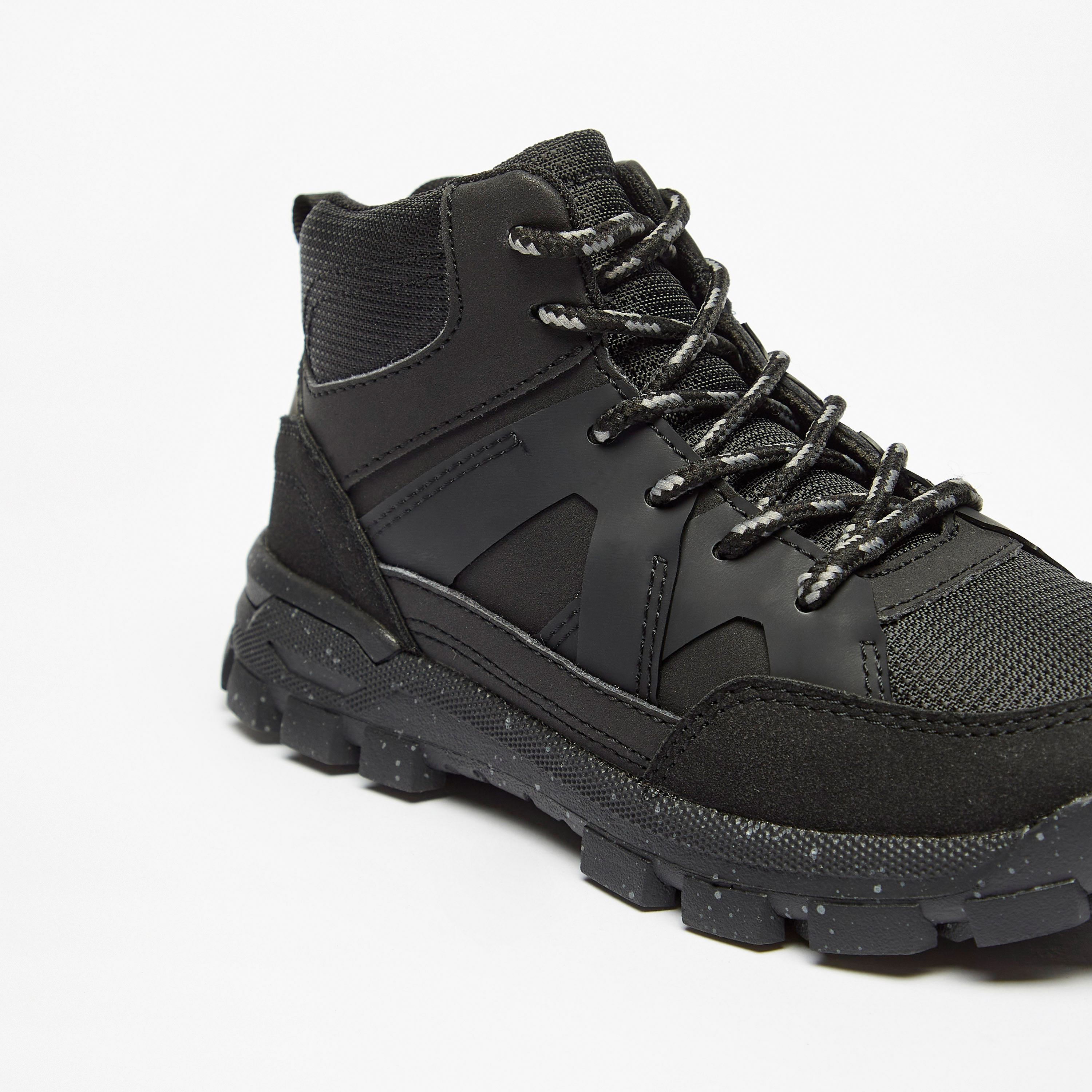 Mister Duchini Boys' Textured Ankle Boots with Zip Closure-boys-shoes-boots-image-5