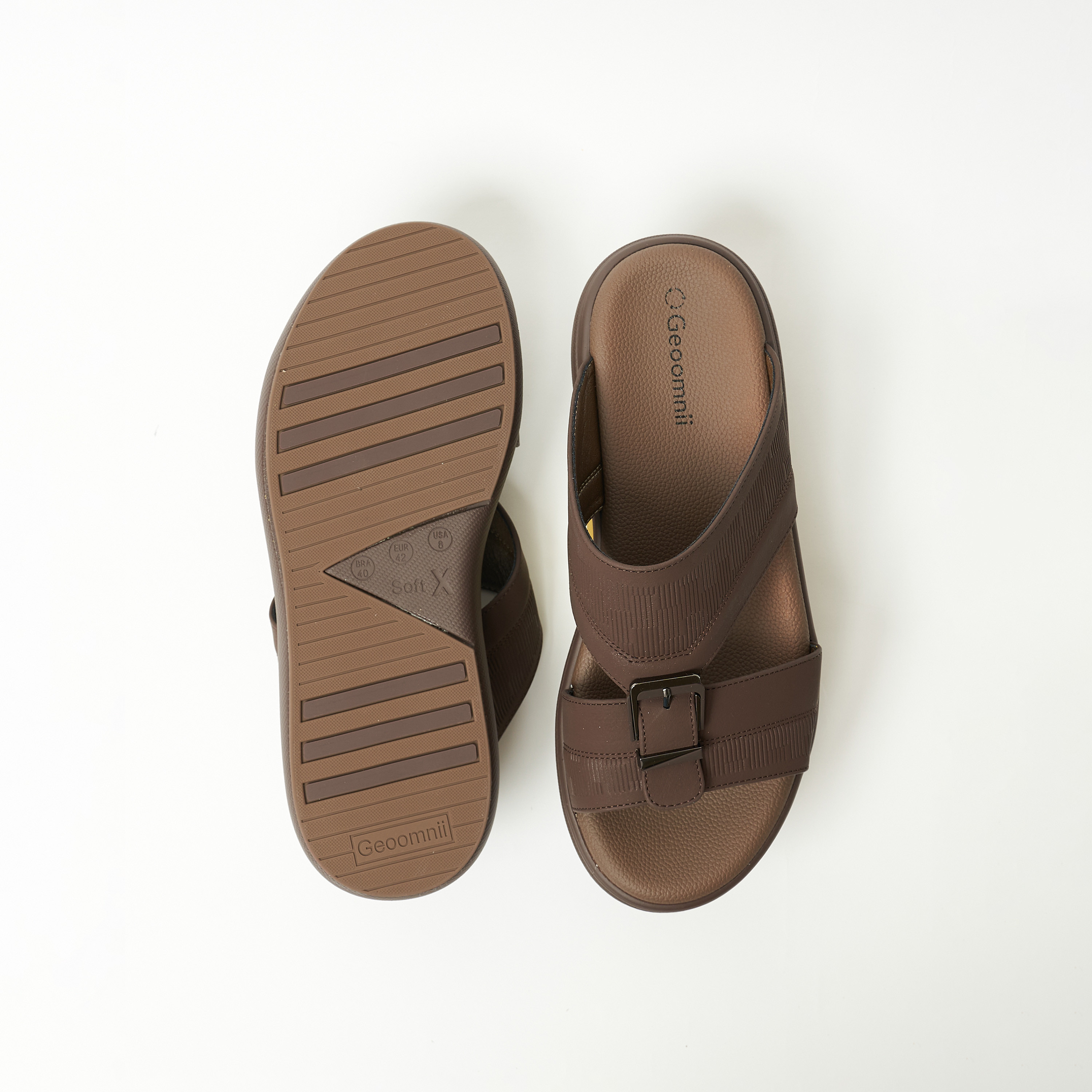 جيومني- صندل كوينتا سهل الارتداء للرجال | 9090-6-COFFEE-men-shoes-sandals-image-2