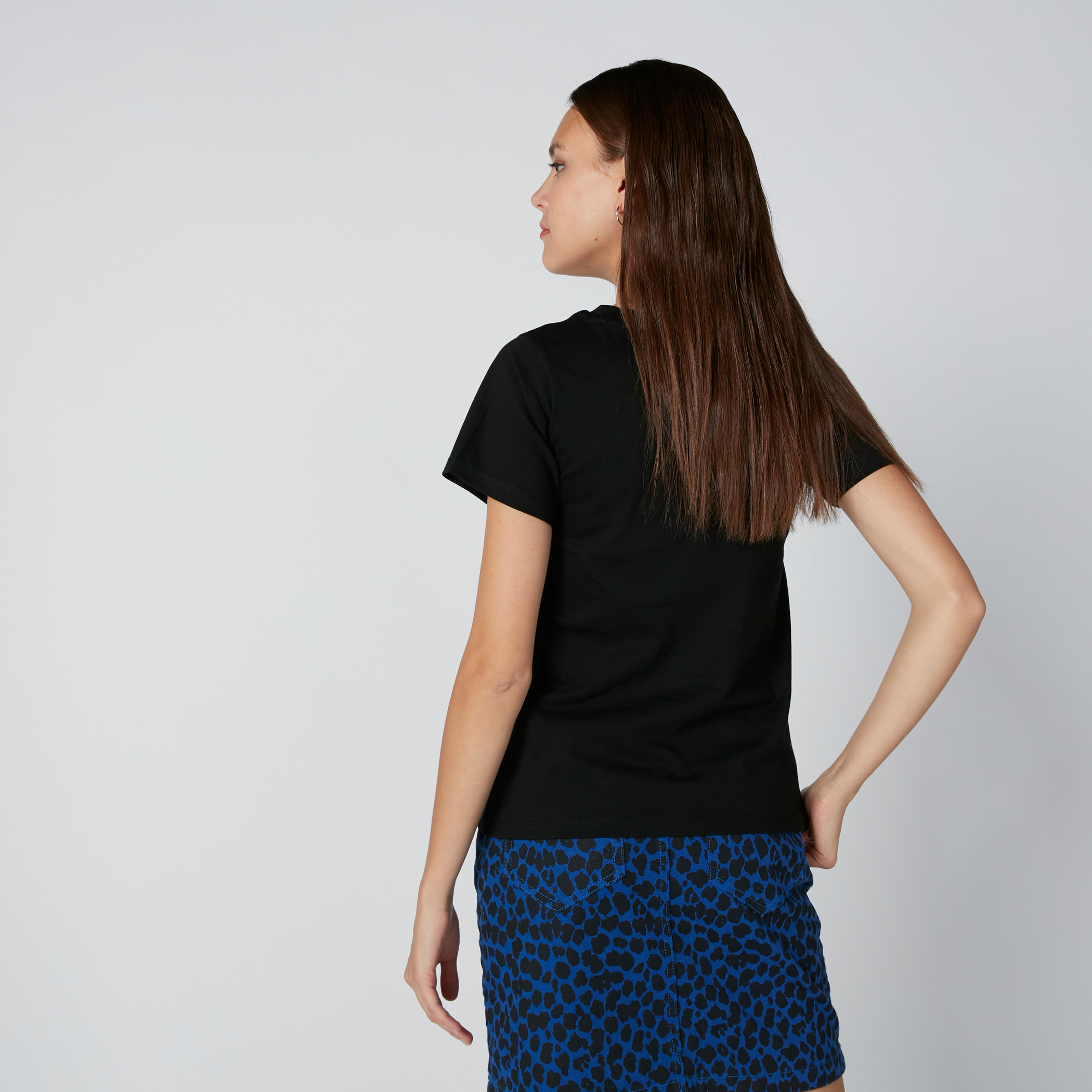 Tupac Shakur Printed T-Shirt with Round Neck and Short Sleeves-women-clothing-tshirts-image-2