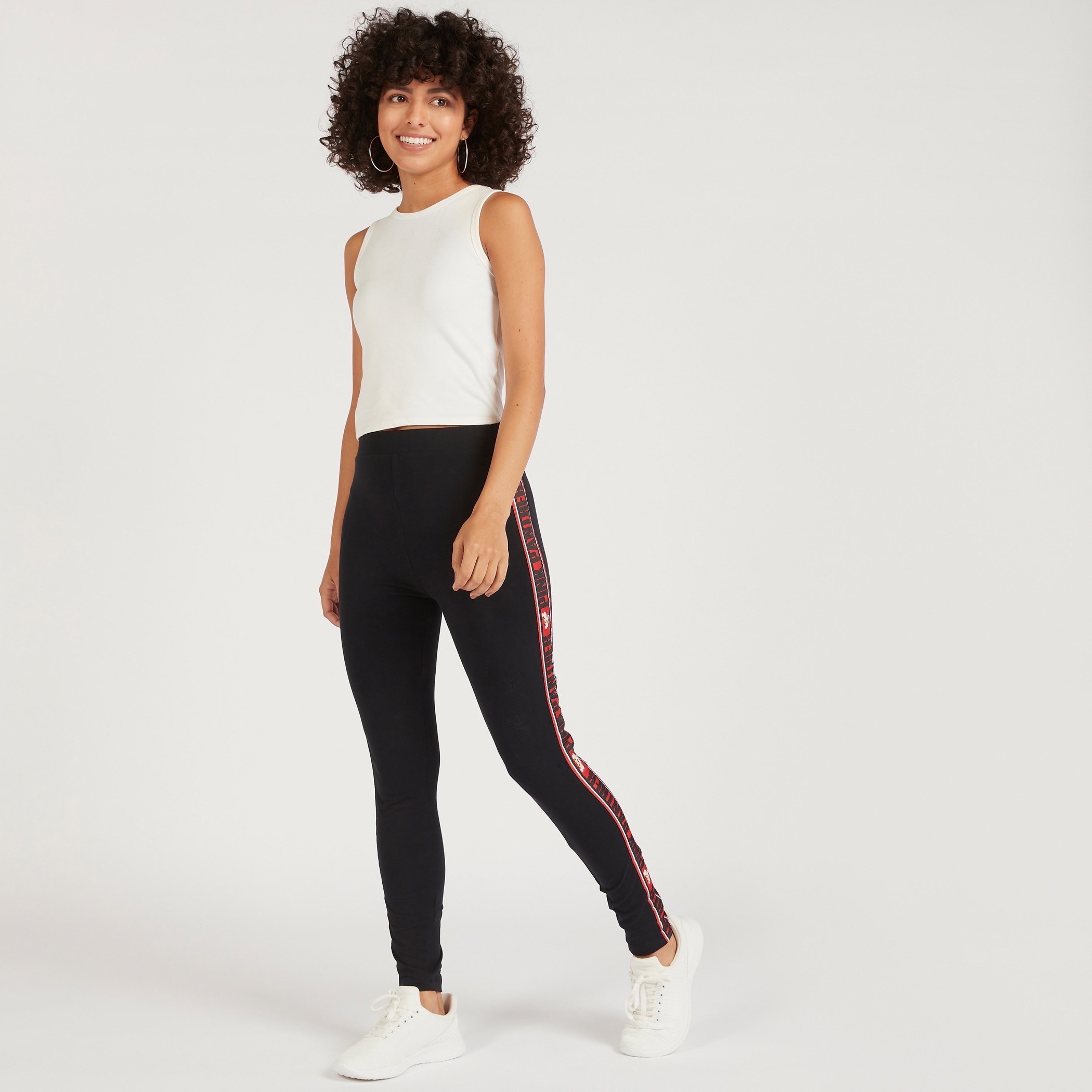 The Pink Panther Print Mid-Rise Leggings with Tape Detail-women-clothing-leggings-image-2