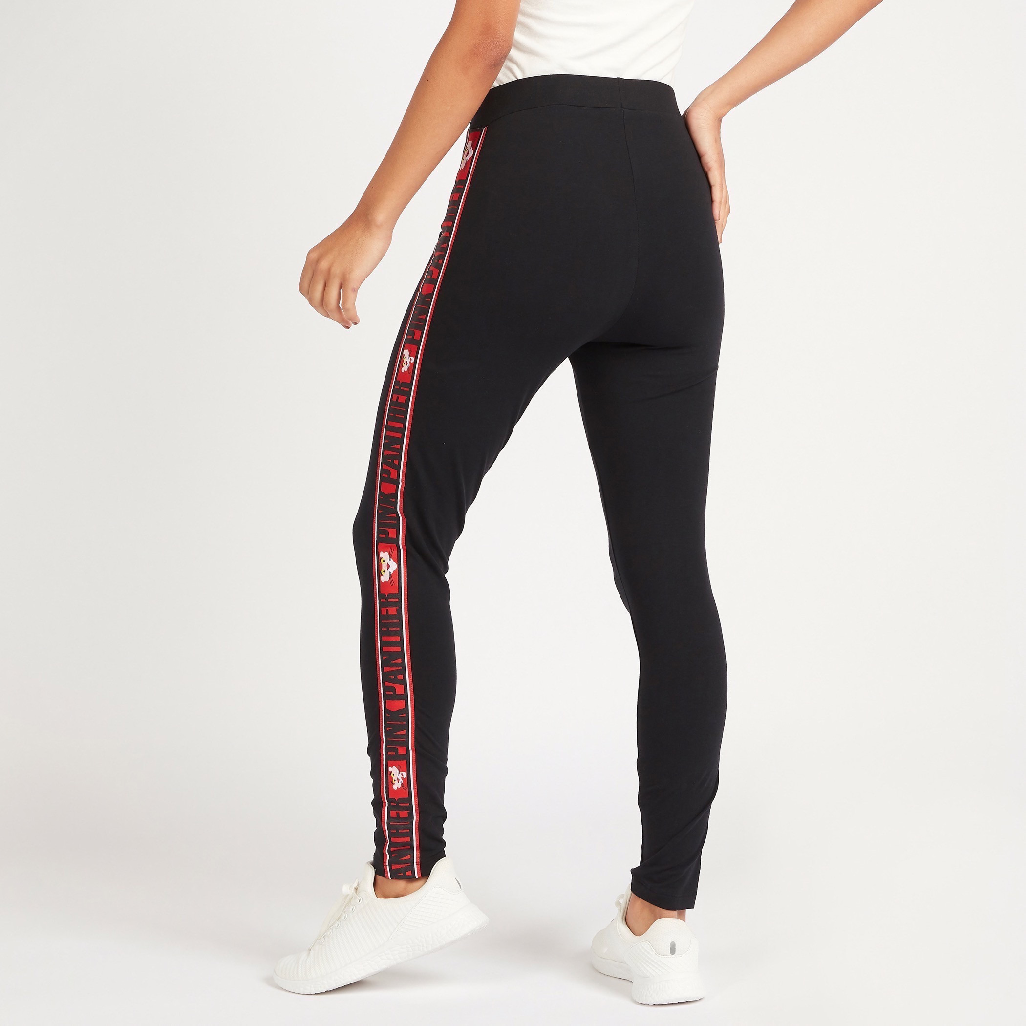 The Pink Panther Print Mid-Rise Leggings with Tape Detail-women-clothing-leggings-image-4