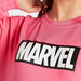Marvel Logo Print Crew Neck Sweatshirt with Long Sleeves-Sweatshirts-thumbnailMobile-2